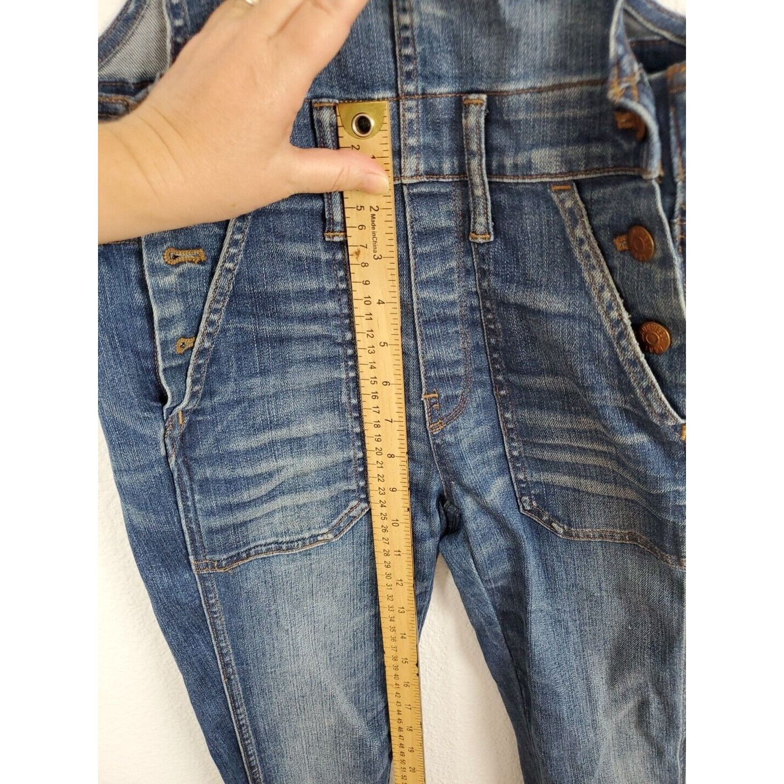 Madewell Madewell Coveralls Women XXS Denim Blue Style F0077 Jumpsuit Size 26" / US 2 / IT 38 - 13 Thumbnail