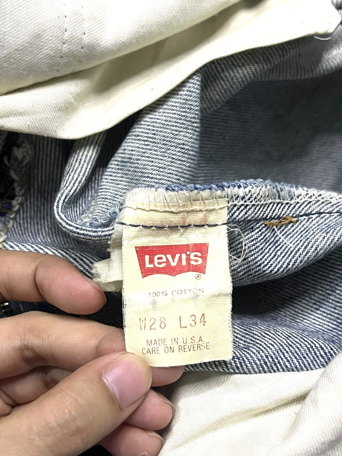 Levi's Vintage 90s Levis 505 Mud Wash Distressed Jeans Size US 28 / EU 44 - 5 Thumbnail