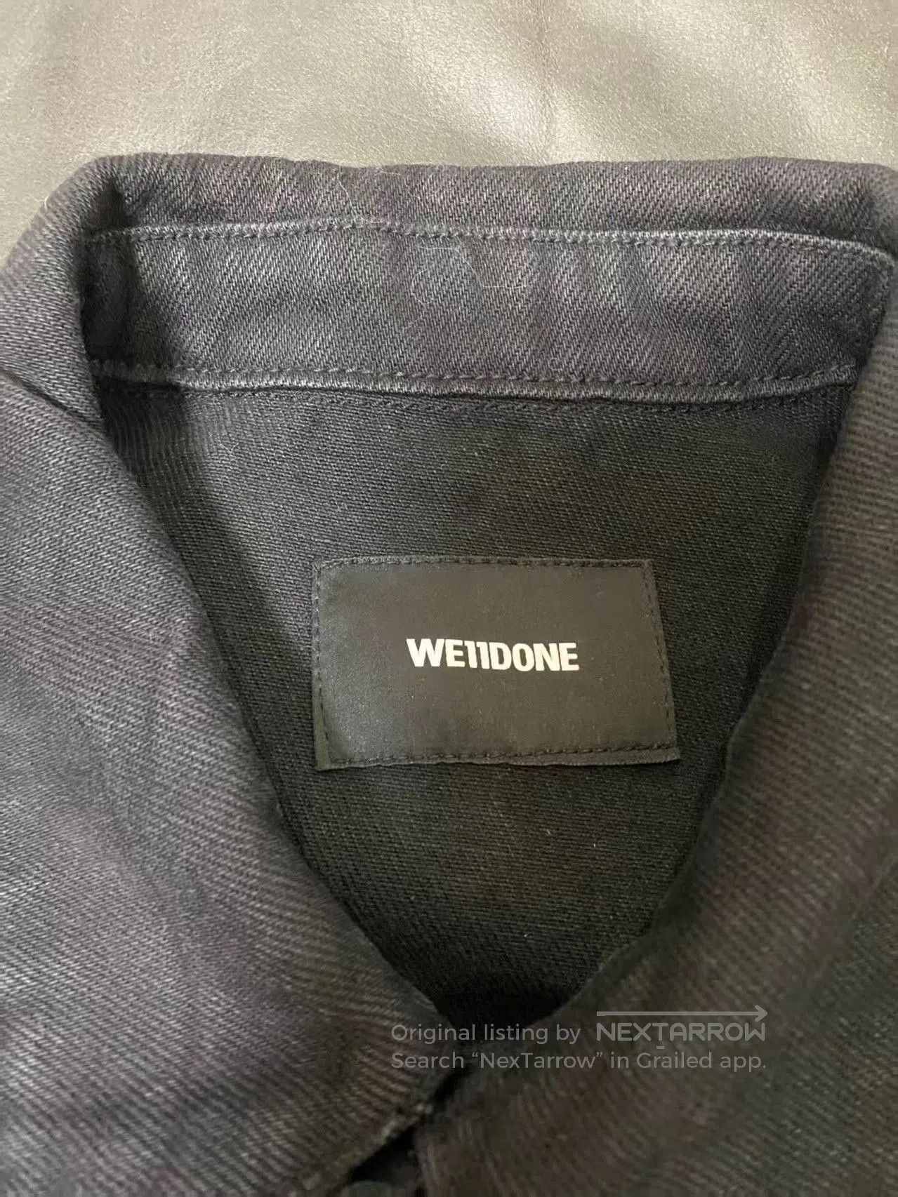 WE11DONE we11done Back Print Denim Jacket. Size US L / EU 52-54 / 3 - 5 Thumbnail