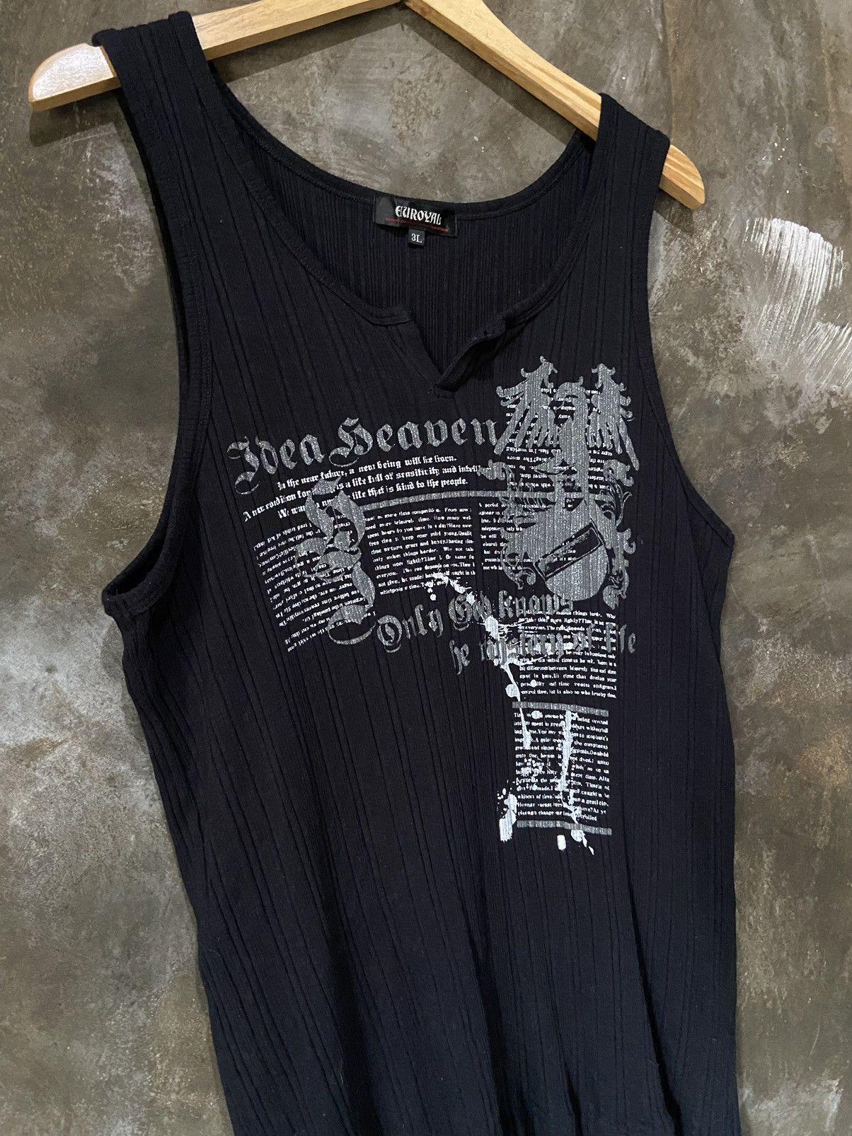 Beauty Beast × Japanese Brand Japanese-Y2K Gothic Poem Pleated Tank Top Size US M / EU 48-50 / 2 - 4 Thumbnail