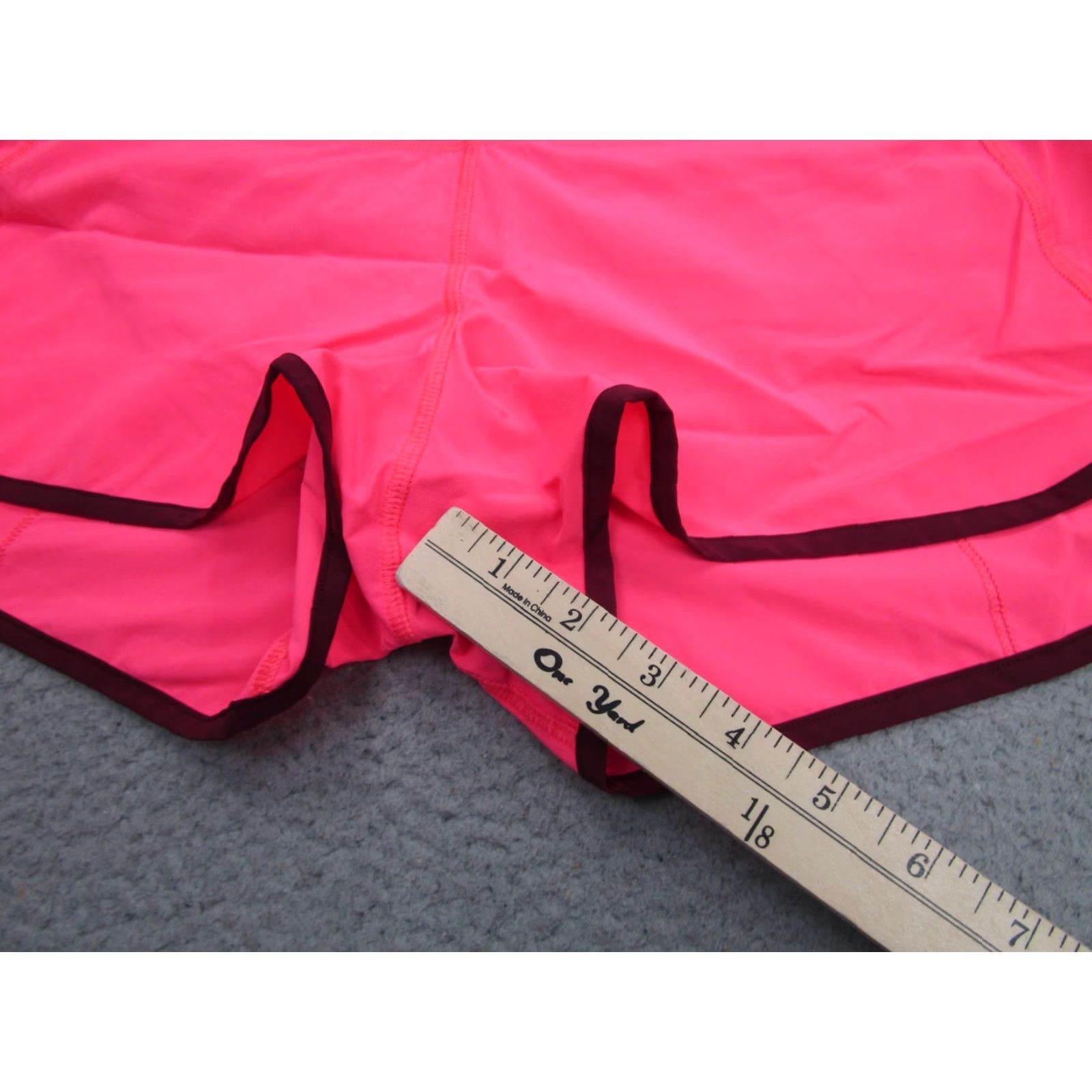 Lululemon Lululemon Shorts Womens 8 Pink Colorblock Running Lined Zip Pocket Athletic Size 30" / US 8 / IT 44 - 4 Thumbnail