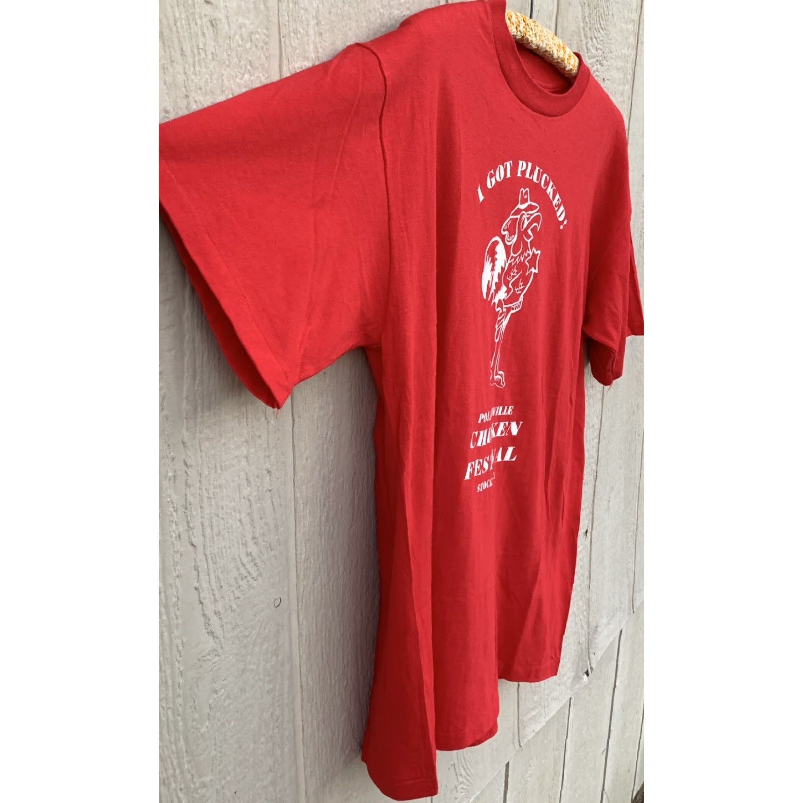 Vintage Vintage I Got Plucked Pollardville Chicken Festival Stockton CA T Shirt XL Size US XL / EU 56 / 4 - 4 Thumbnail
