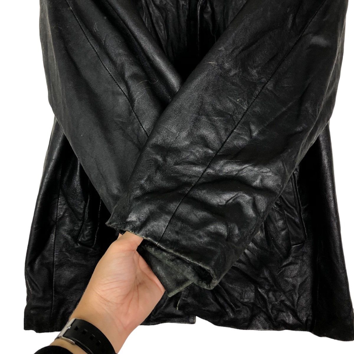 Japanese Brand 🔥Vtg Genuine Leather Jacket Biker Cinzia Pierucci Japan Size US L / EU 52-54 / 3 - 13 Thumbnail