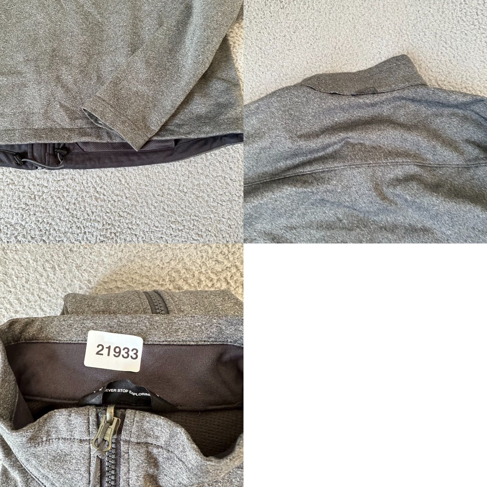 The North Face The North Face Sweater Mens L Gray 1/4 Zip Polyester Mock Neck 90s Pullover Jersey Pattern Solid Size US L / EU 52-54 / 3 - 9 Thumbnail