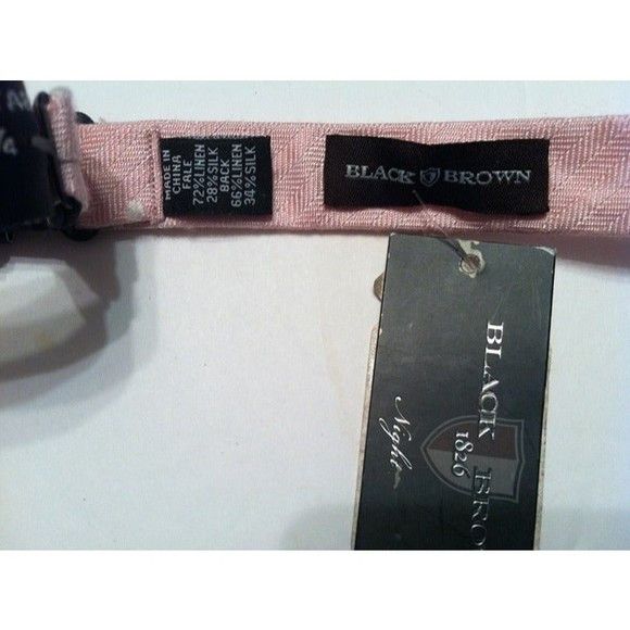 Black Brown 1826 BLACK BROWN 1826 MENS NEW BOW TIE Size ONE SIZE - 5 Thumbnail