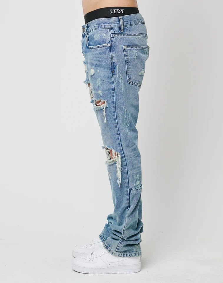 LFDY LFDY - DISTRESSED FLARED DENIM Size US 34 / EU 50 - 12 Thumbnail