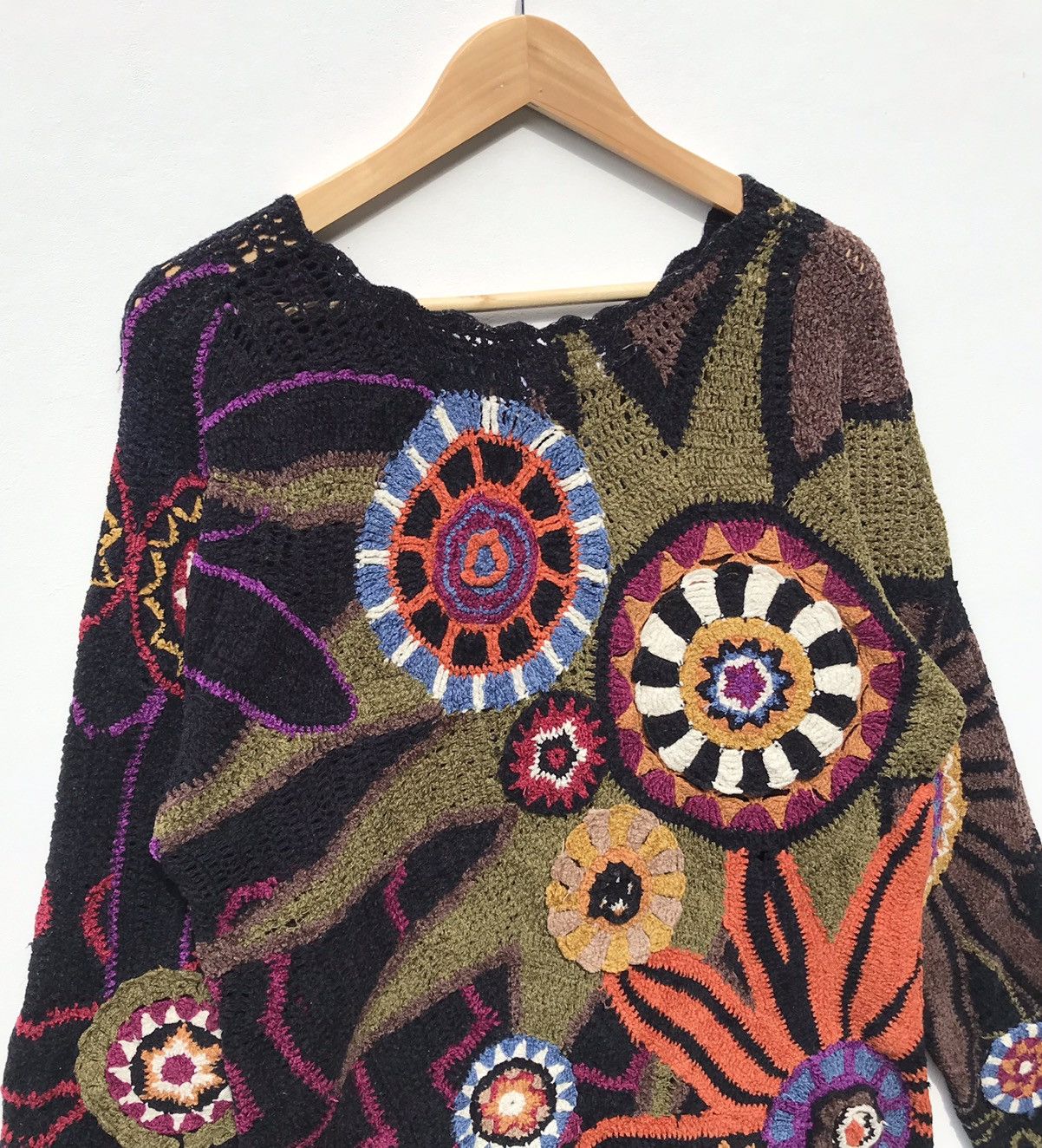 Issey Miyake Tsumori Chisato Crochet Tunic Top Issey Miyake Designer Size M / US 6-8 / IT 42-44 - 10 Thumbnail