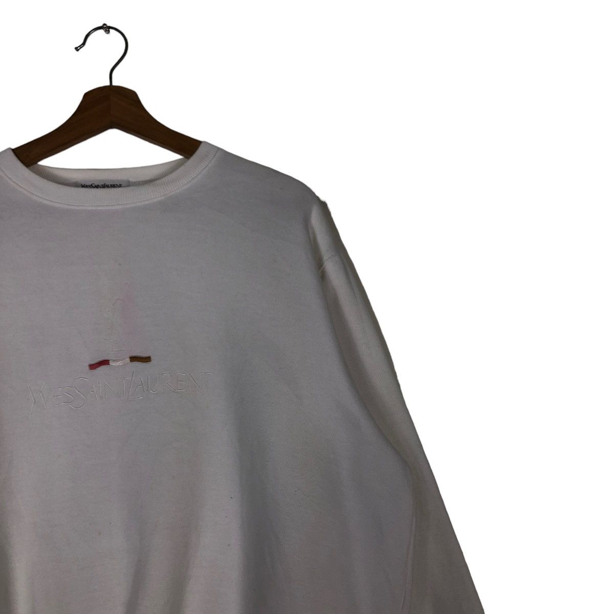 Vintage 🔥VINTAGE SWEATSHIRT CREWNECK YVES SAINT LAURENT POUR HOMME Size US S / EU 44-46 / 1 - 6 Thumbnail