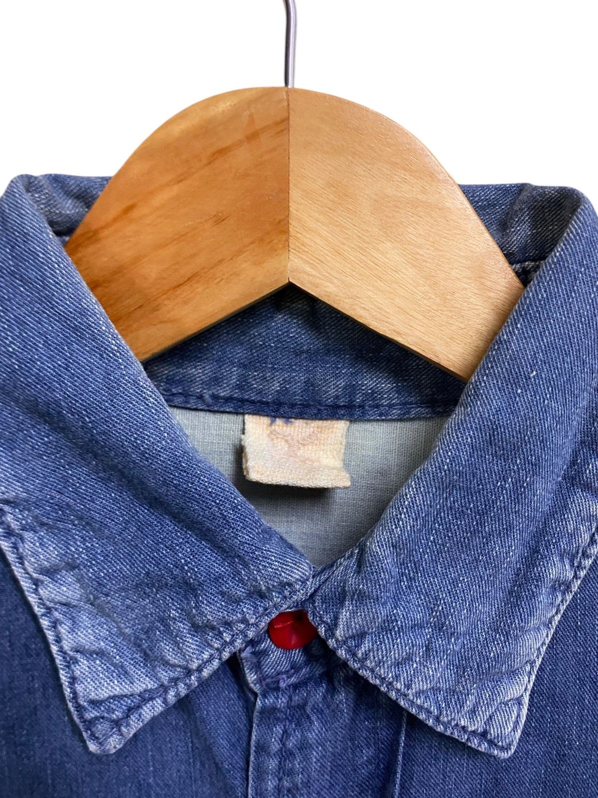 45rpm Vintage Japanese Brand 45rpm Denim Shirt 1990s Size US M / EU 48-50 / 2 - 6 Thumbnail