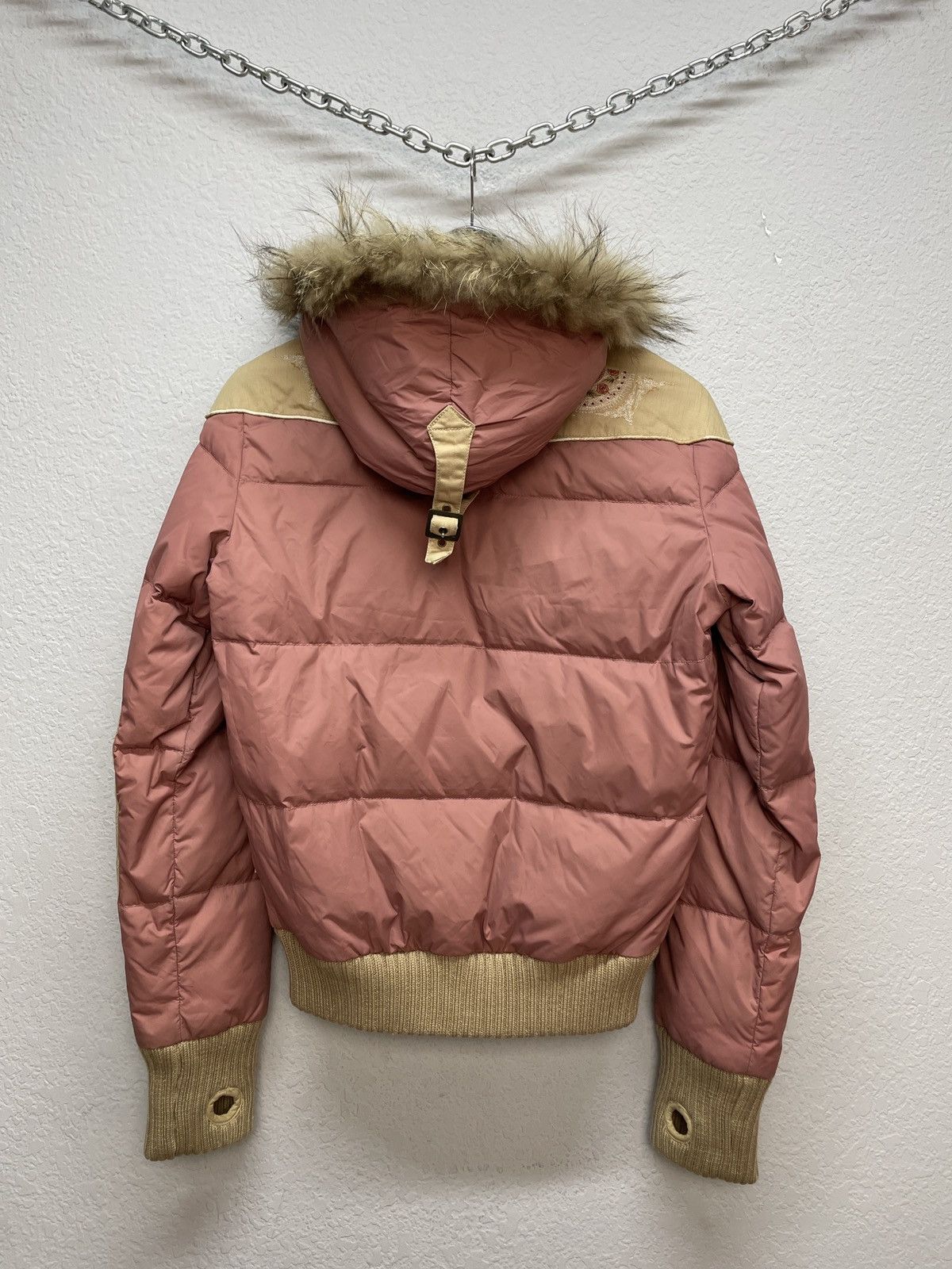 Le Grande Bleu (L.G.B.) Vintage Y2K Parasuco Cult Faux Fur Trim Girly Puffer Jacket Size S / US 4 / IT 40 - 12 Thumbnail