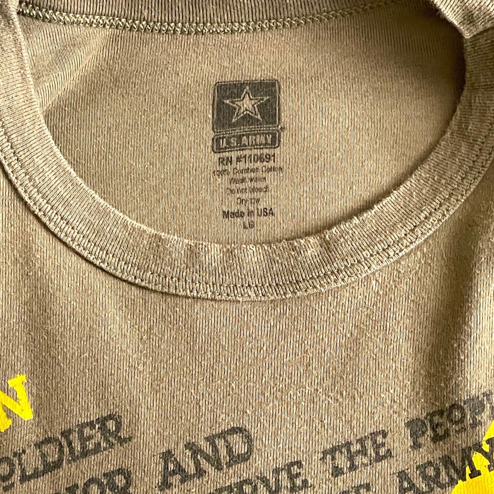 Other US Army LS T Shirt Large Soldier’s Creed Army Strong CLEAN! Size US L / EU 52-54 / 3 - 3 Thumbnail