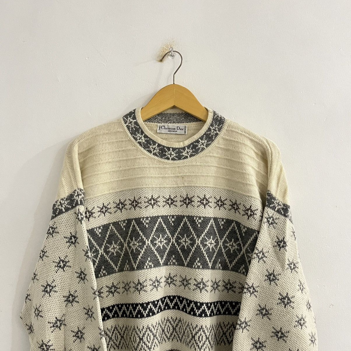 Christian Dior Monsieur Christian Dior Heritage Snowflake Knitted Size US L / EU 52-54 / 3 - 3 Thumbnail