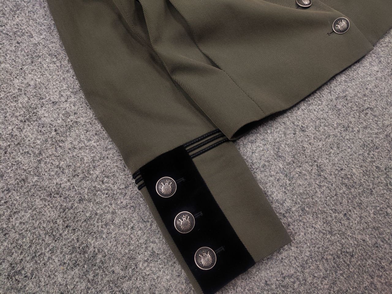 The Kooples The Kooples Short Khaki Military Button pocket Blazer Jacket Size S / US 4 / IT 40 - 6 Thumbnail