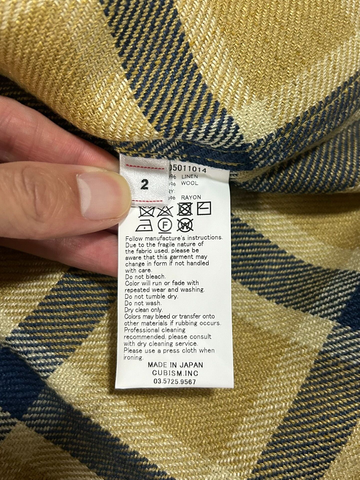 Visvim visvim lumber shirt in beige plaid Size US L / EU 52-54 / 3 - 5 Thumbnail
