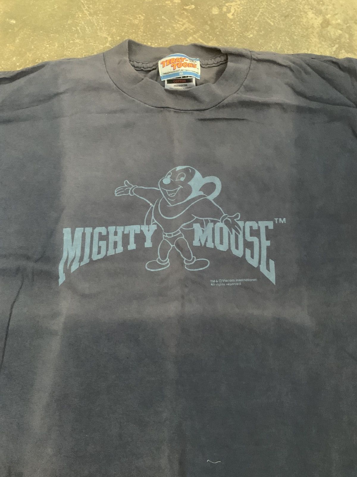 Cartoon Network Vintage Mighty Mouse T-Shirt Terry Toons Viacom Size XL Size US XL / EU 56 / 4 - 8 Thumbnail