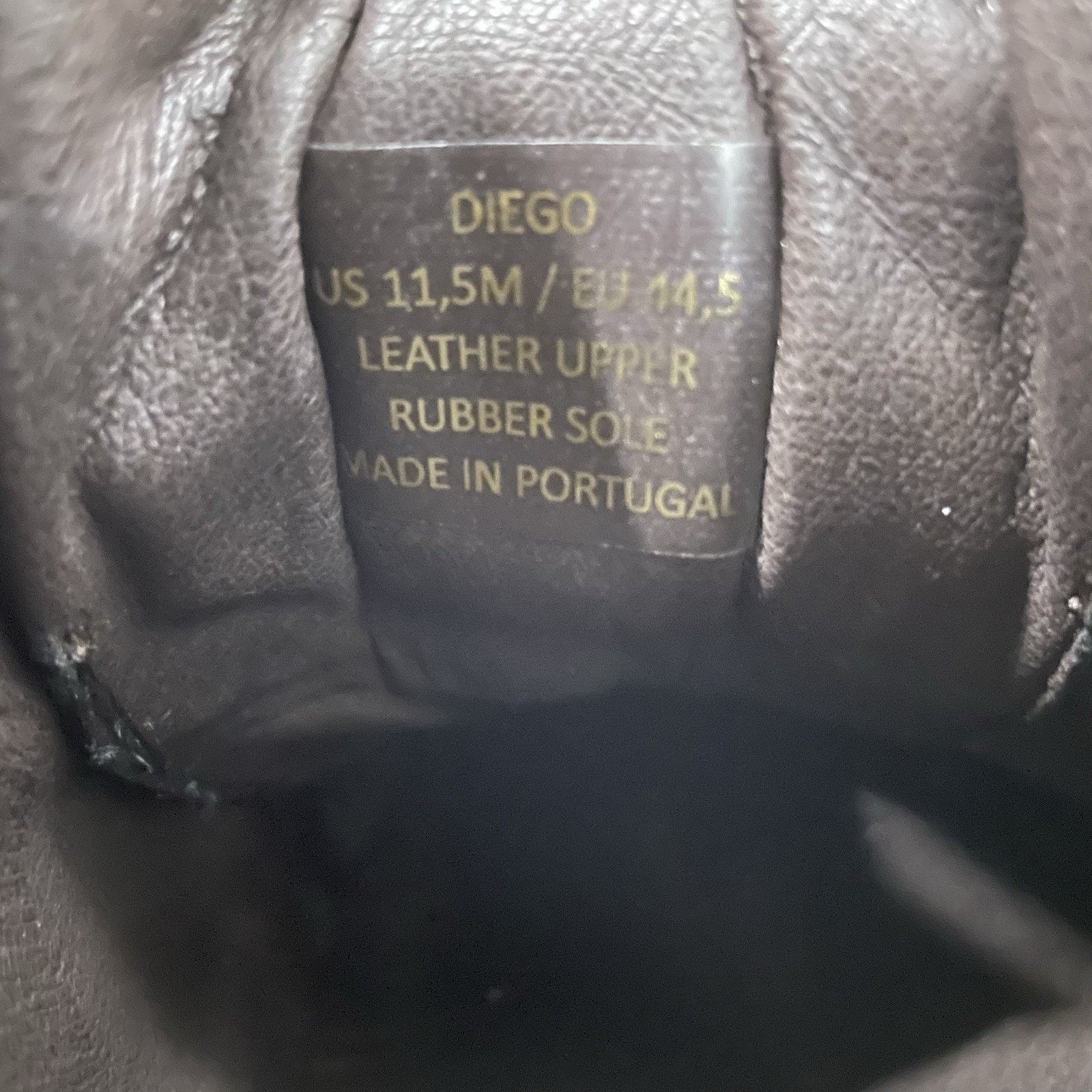 Bruno Magli $298 Bruno Magli Mens "Diego" Leather Sneakers Black US 11.5 Size US 11.5 / EU 44-45 - 8 Thumbnail