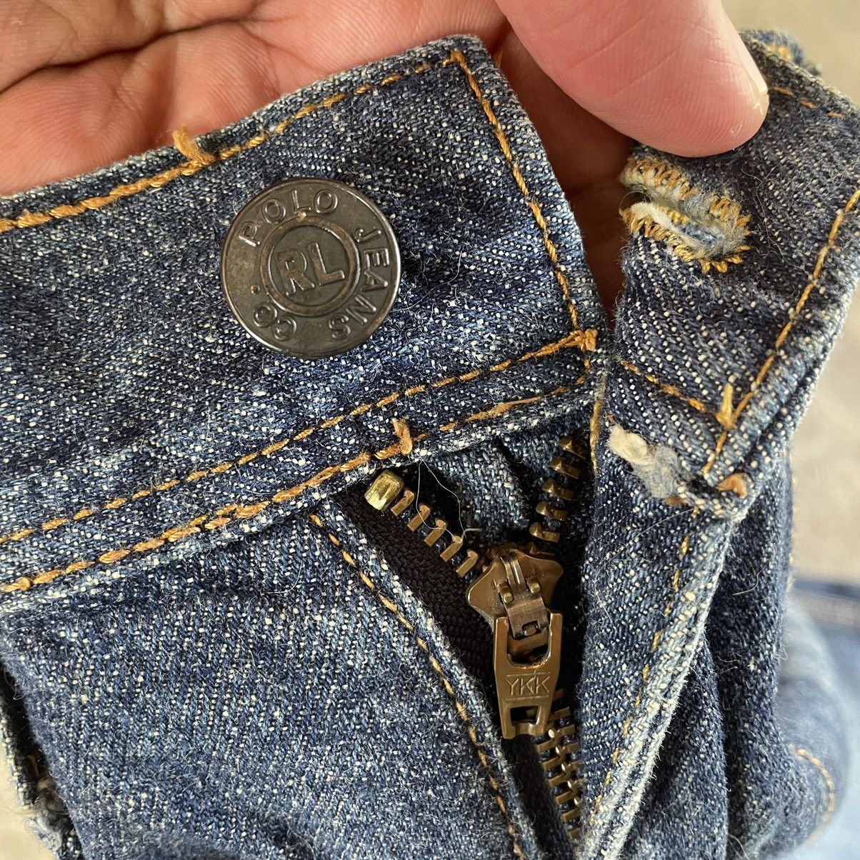 Polo Ralph Lauren × Ralph Lauren × Vintage 🔥🔥Vintage Polo Ralph Lauren Stoned Washed Regular Jeans Size US 31 - 11 Thumbnail