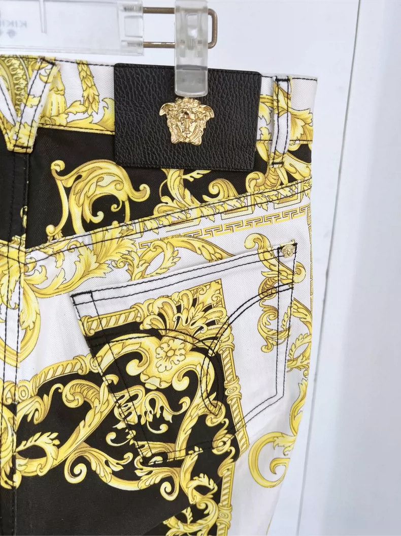 Versace Versace Gold baroque print jeans Size US 31 - 4 Thumbnail