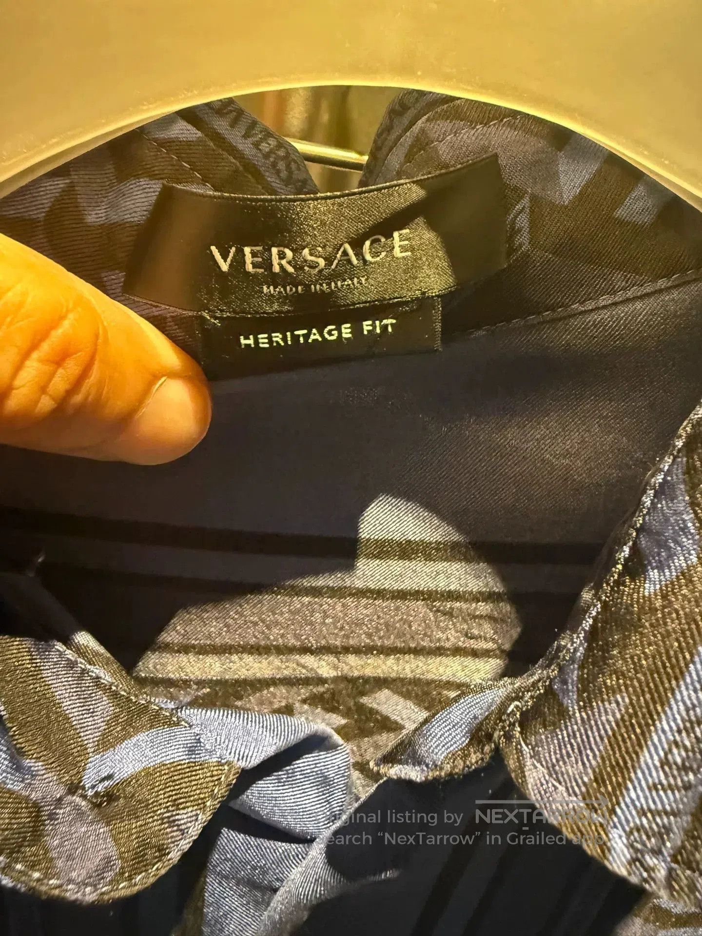 Versace Versace Blue Greca Medusa Logo Shirt. Size US M / EU 48-50 / 2 - 3 Thumbnail