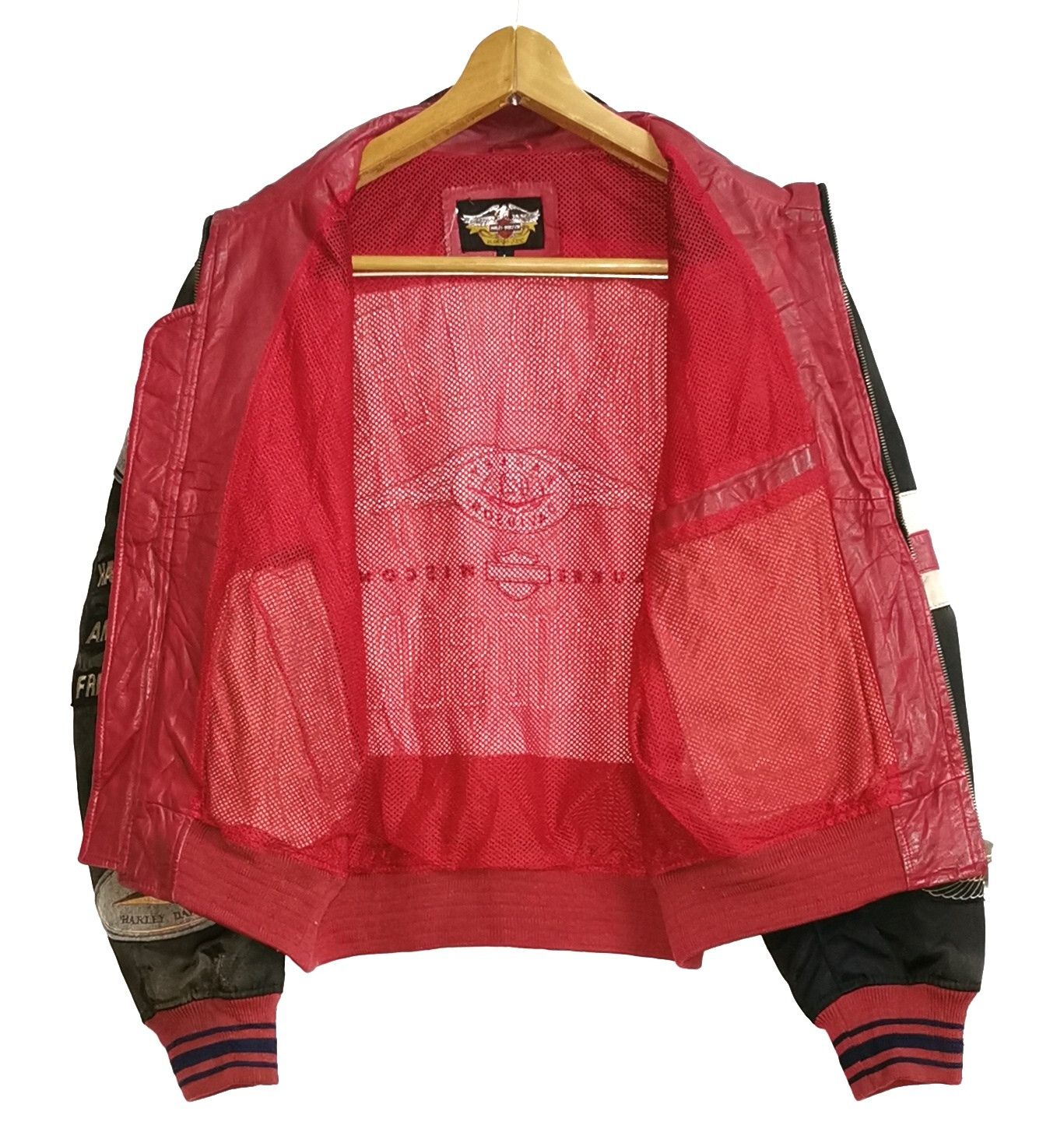 Harley Davidson Harley Davidson Leather Bomber Jacket Size US M / EU 48-50 / 2 - 7 Thumbnail