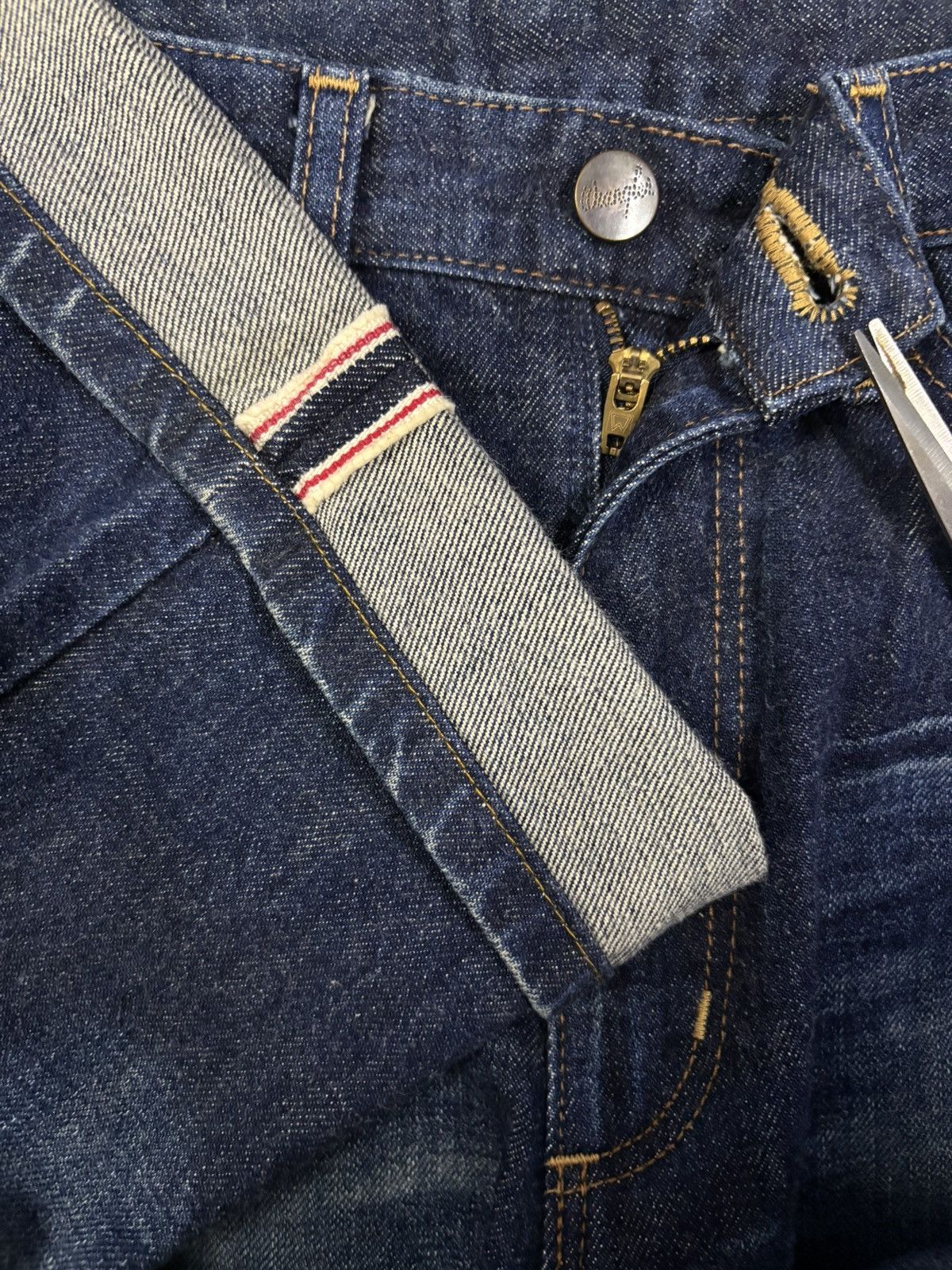 Wrangler Vintage Wrangler Selvedge Blue Wash Baggy Distressed Jeans Size US 29 - 5 Thumbnail