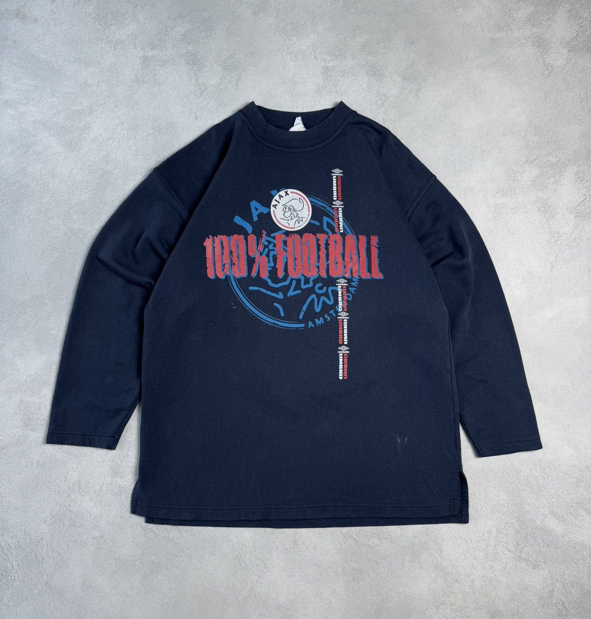 Umbro 1980s 1990s Ajax Amsterdam Football Soccer Sweatshirt Umbro Size US XL / EU 56 / 4 - 1 Thumbnail