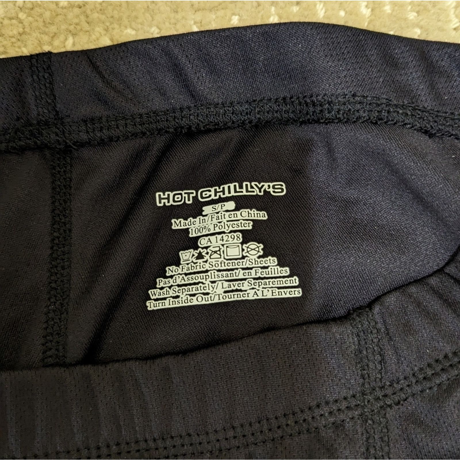 Other HOT CHILLY' Black Activewear Compression Leggings Women s/p Size 30" / US 8 / IT 44 - 2 Thumbnail
