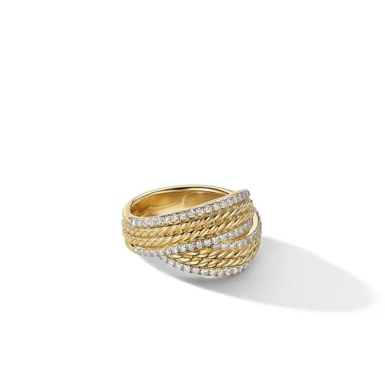 David Yurman o1s1wg111025 R16710D /Size 7 / Dy Origami Ring in Golden Size ONE SIZE - 1 Thumbnail
