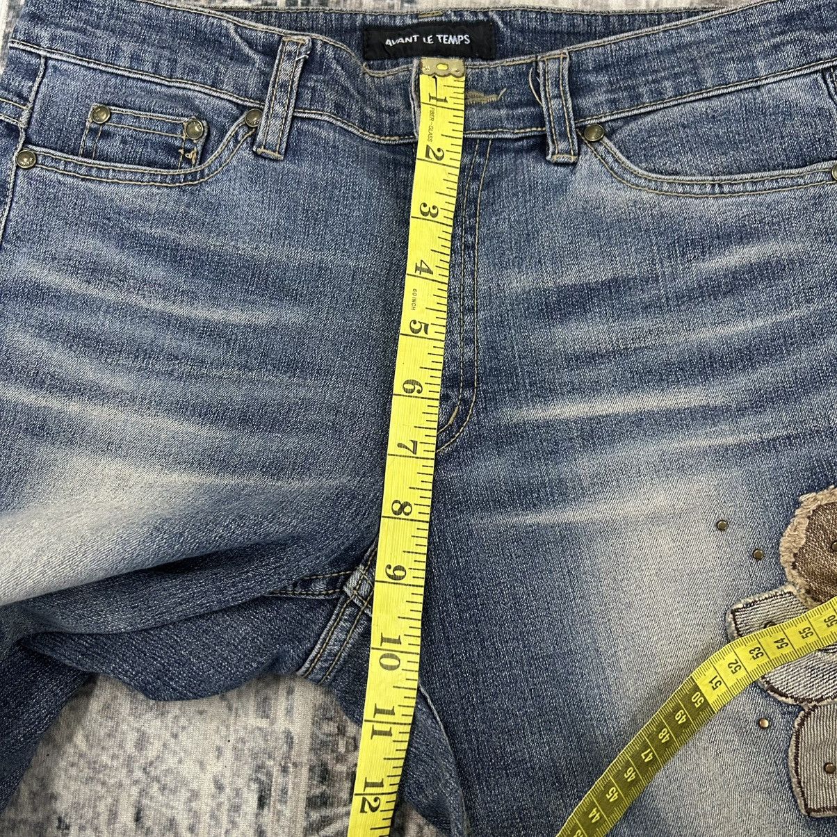 If Six Was Nine Embroidery Flower Flared Pants Size US 29 - 16 Thumbnail