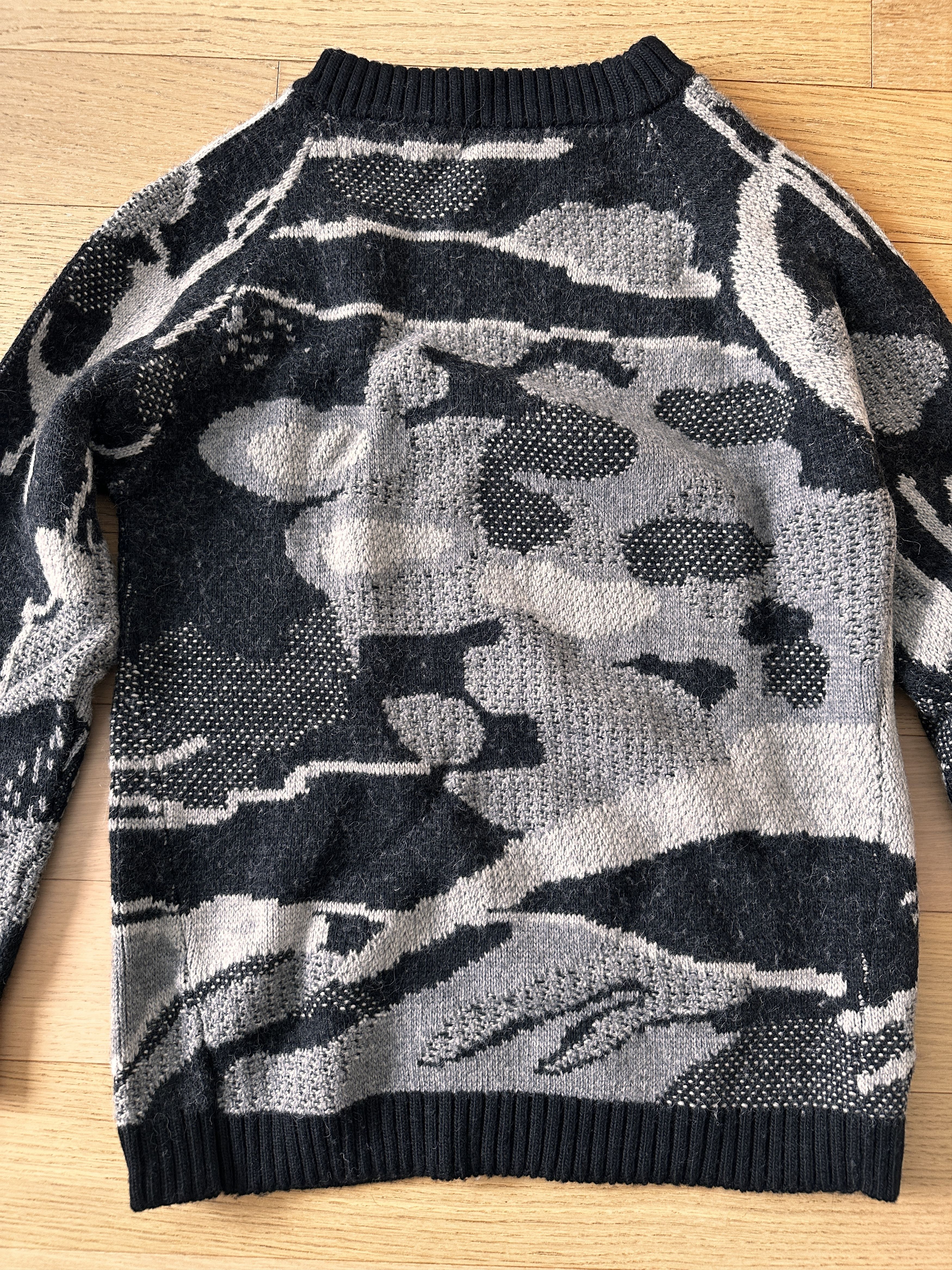 11 By Boris Bidjan Saberi Wool & Alpaca Blend Jacquard Sweater Size US L / EU 52-54 / 3 - 5 Thumbnail