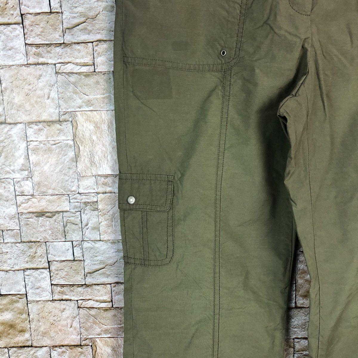 Japanese Brand All Ror You Green Cargo Multipocket Pants #A604 Size 28" / US 6 / IT 42 - 9 Thumbnail