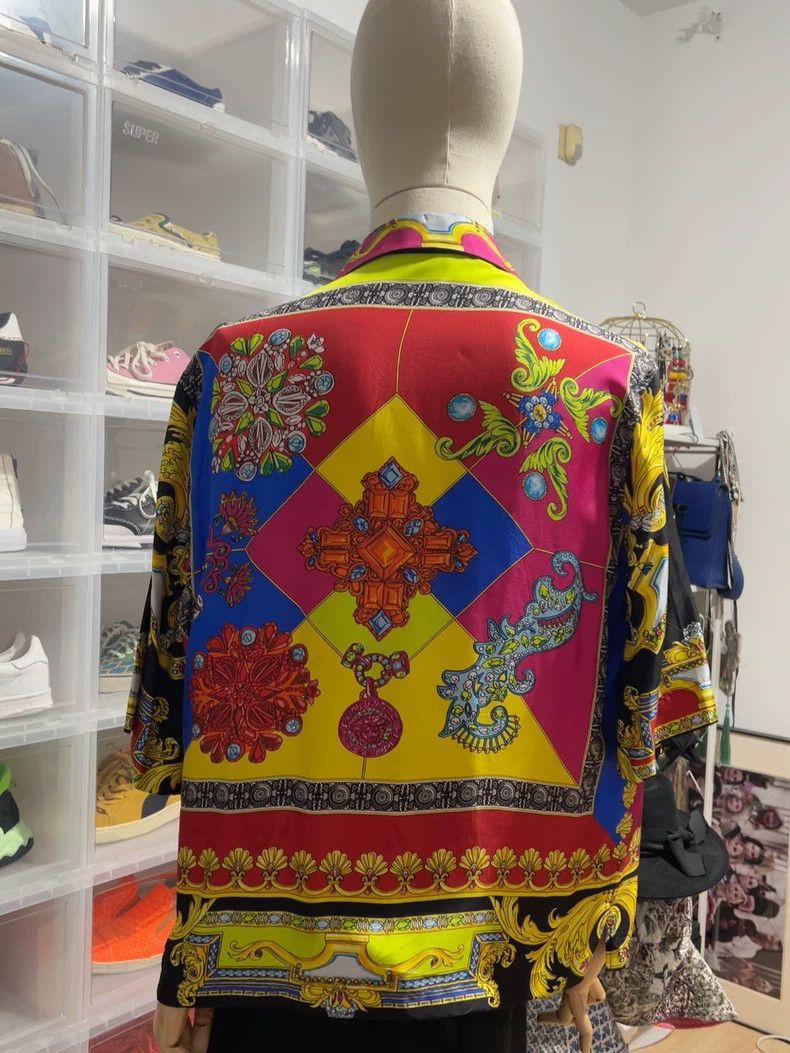 Versace Versace Silk print shirt Size M / US 6-8 / IT 42-44 - 2 Thumbnail
