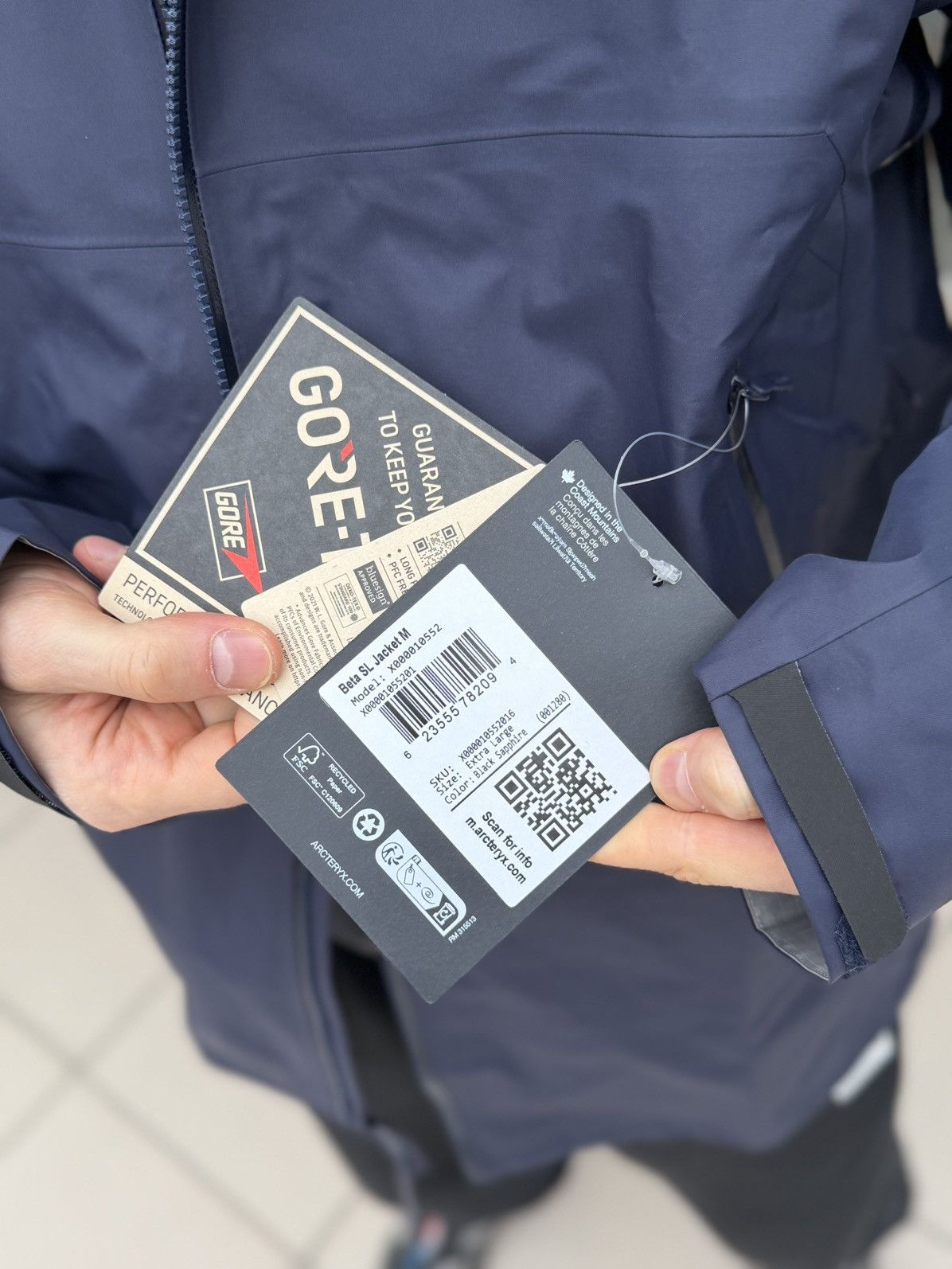 Arc'teryx Arcteryx Jacket Dark Blue / Black Size XL New 100% Authentic Size US XL / EU 56 / 4 - 12 Thumbnail