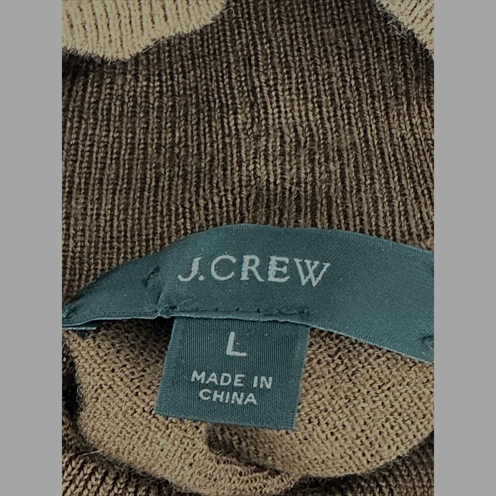 J.Crew J Crew Brown Sweater Womens Medium 100% Merino Wool Size L / US 10 / IT 46 - 6 Thumbnail