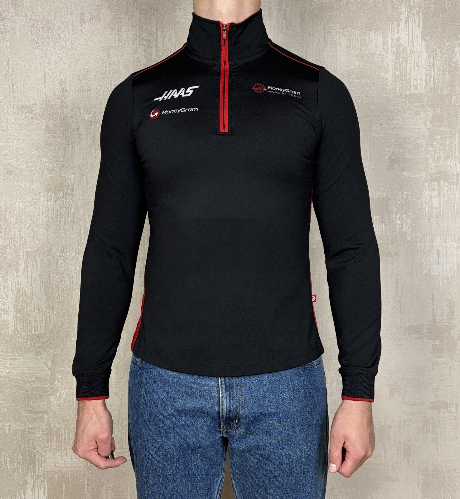 Formula 1 Haas Racing F1 Team Pullover Half Zip Moneygram Men's Size M Size US M / EU 48-50 / 2 - 2 Thumbnail
