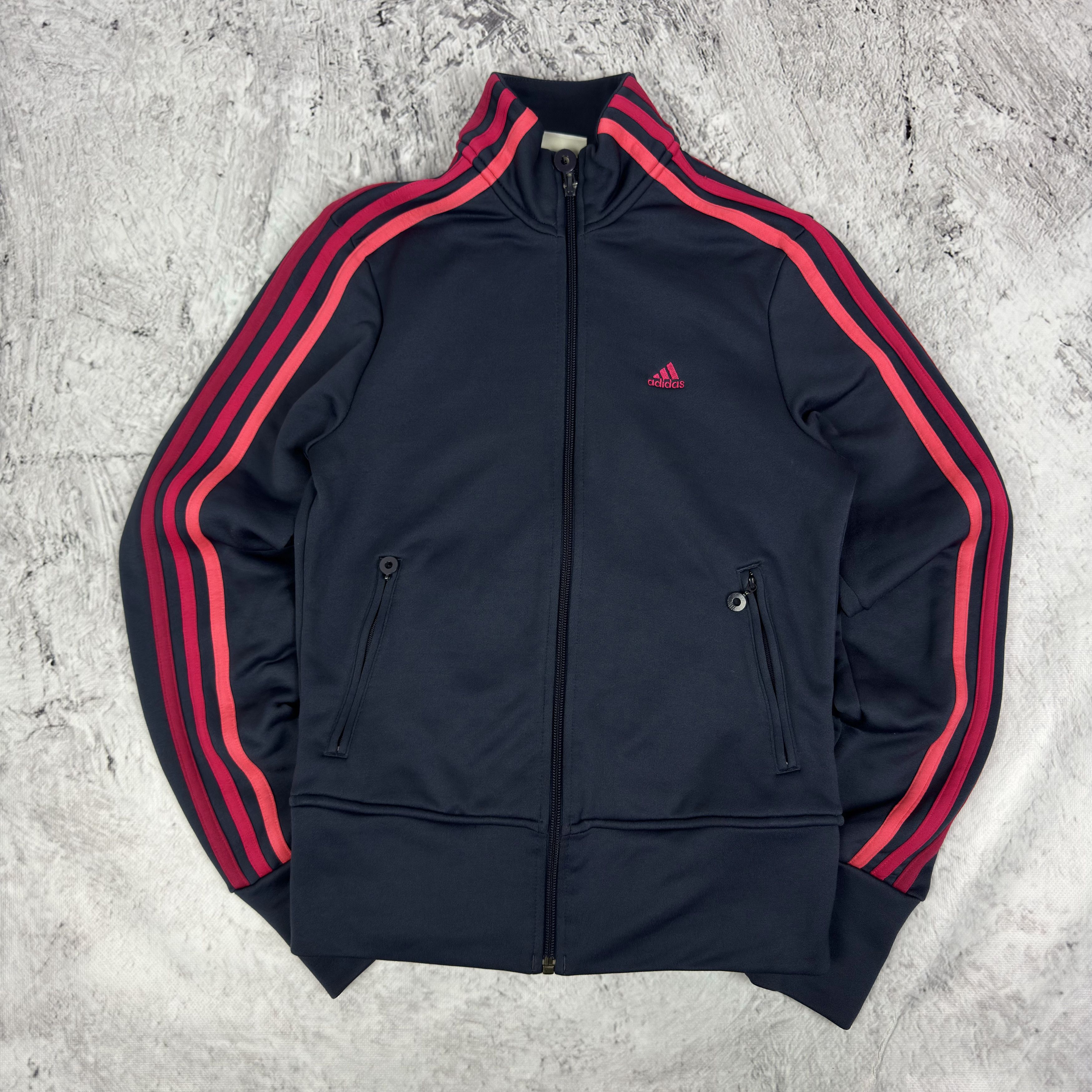 Adidas Adidas Embroidery Logo 3-Striped Full Zip Track Jacket Size S / US 4 / IT 40 - 2 Thumbnail
