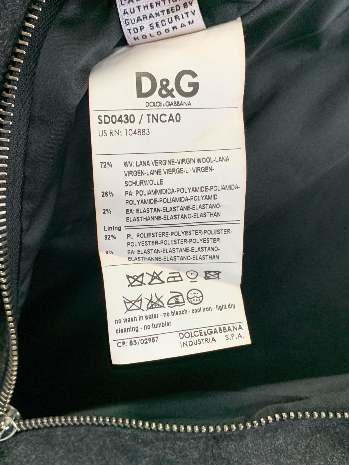 Dolce & Gabbana Dolce Gabbana Wool Mini Dress Dark Grey Size M / US 6-8 / IT 42-44 - 11 Thumbnail