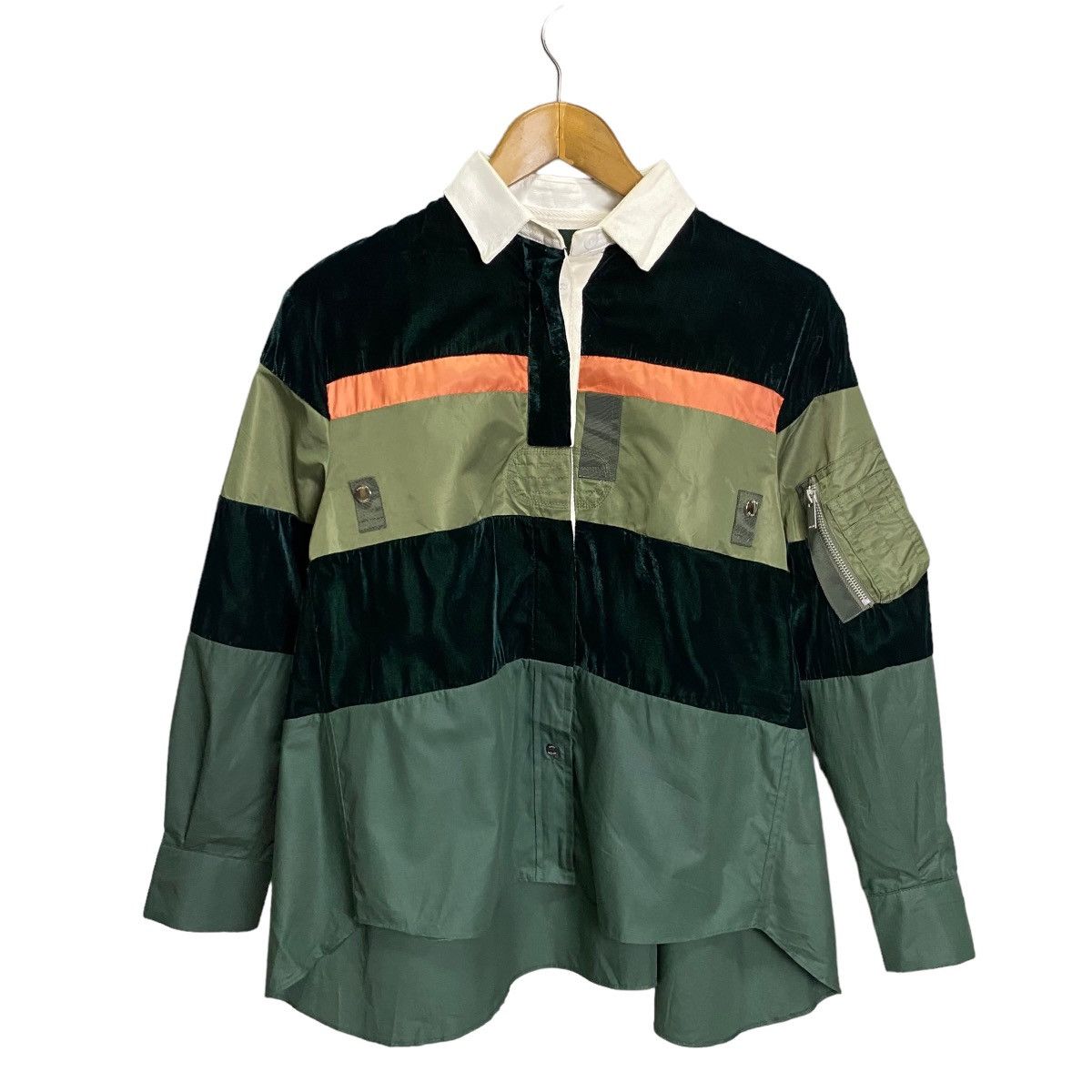 Japanese Brand × Sacai Sacai Polo Blouse mix unique Size M / US 6-8 / IT 42-44 - 1 Thumbnail