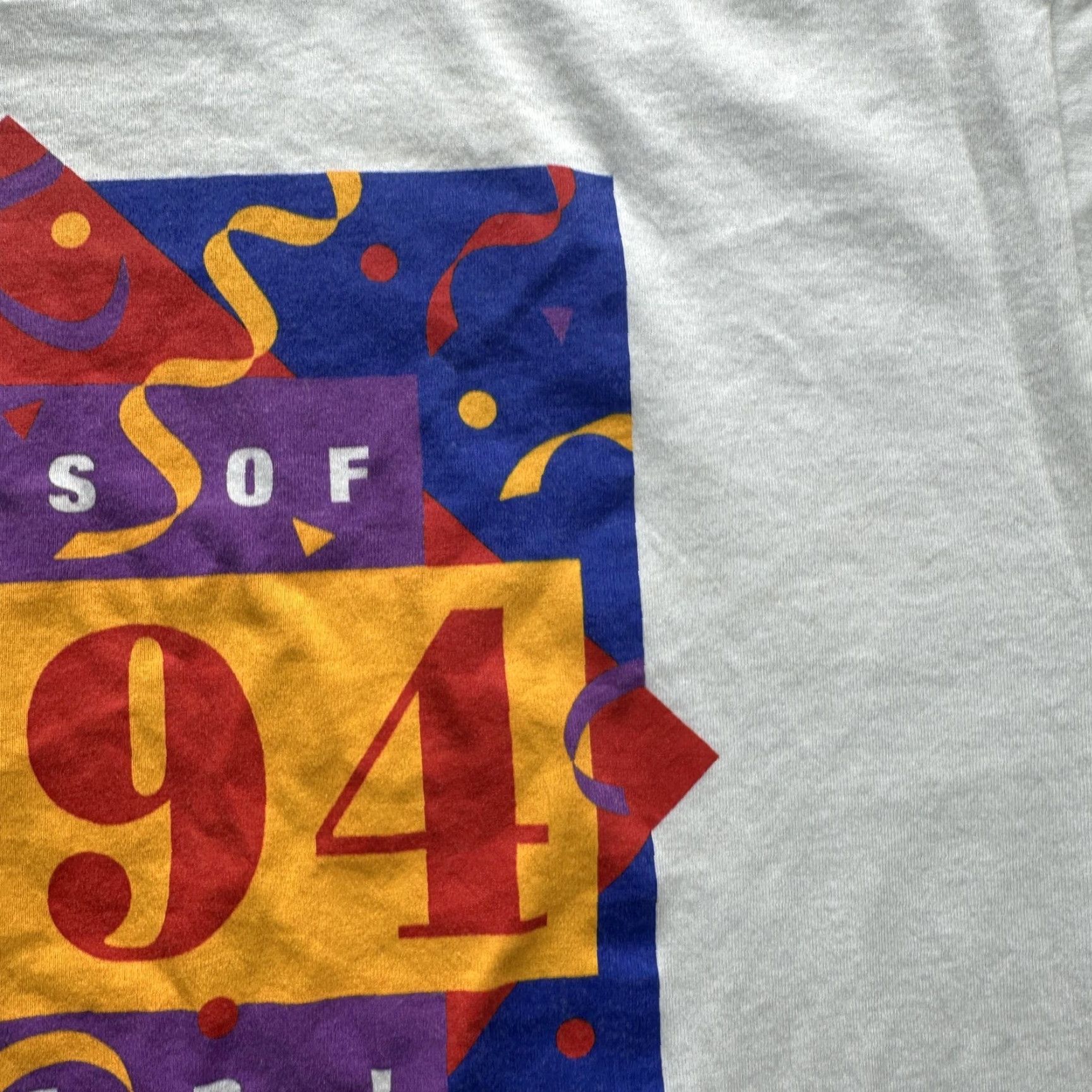 Fruit Of The Loom VINTAGE Class Of 1994 Grad Shirt Mens XL White Graphic Fruit Loom USA 90s SS Size US XL / EU 56 / 4 - 7 Thumbnail