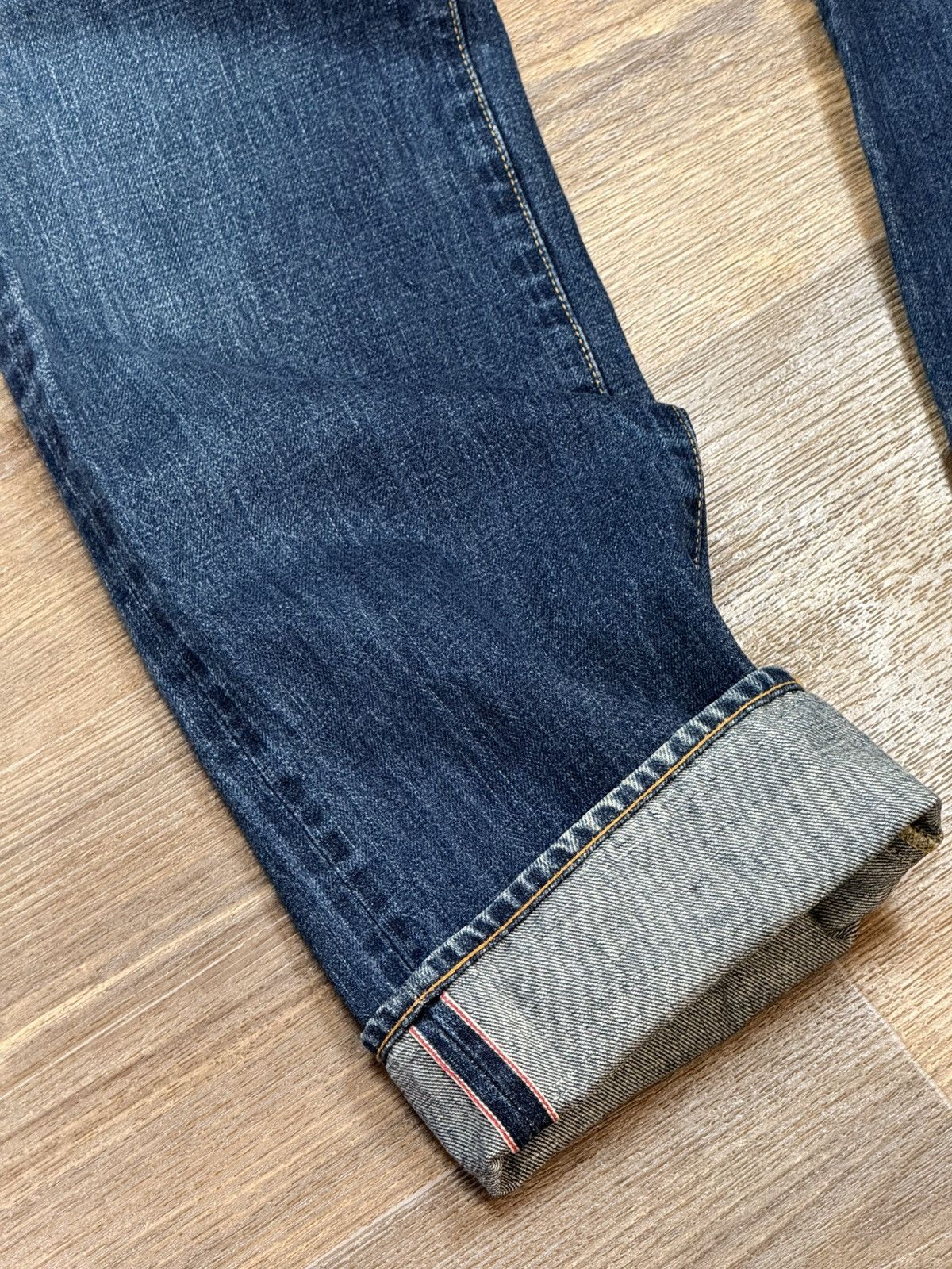 Garbstore Mens Garbstore Indigo Farm Japanese Blue Denim Selvedge Pant Size US 36 / EU 52 - 2 Thumbnail