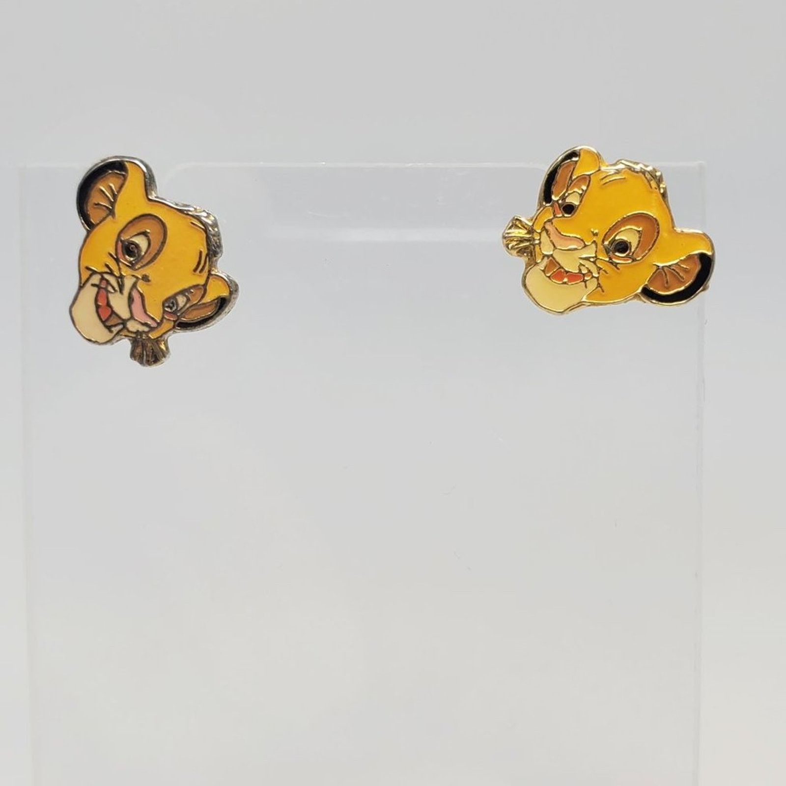 Disney Disney x AAi Vintage 1990s Simba Stud Enamel Earrings - Rare Size ONE SIZE - 10 Thumbnail