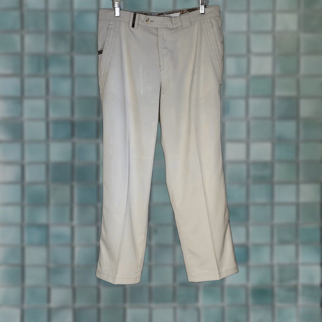 Vintage Masters Collection Golf Pants Mens Chino Tan 50 Regular Inseam 29" Size 50 Tan 34 40? Mens Size US 35 - 1 Thumbnail