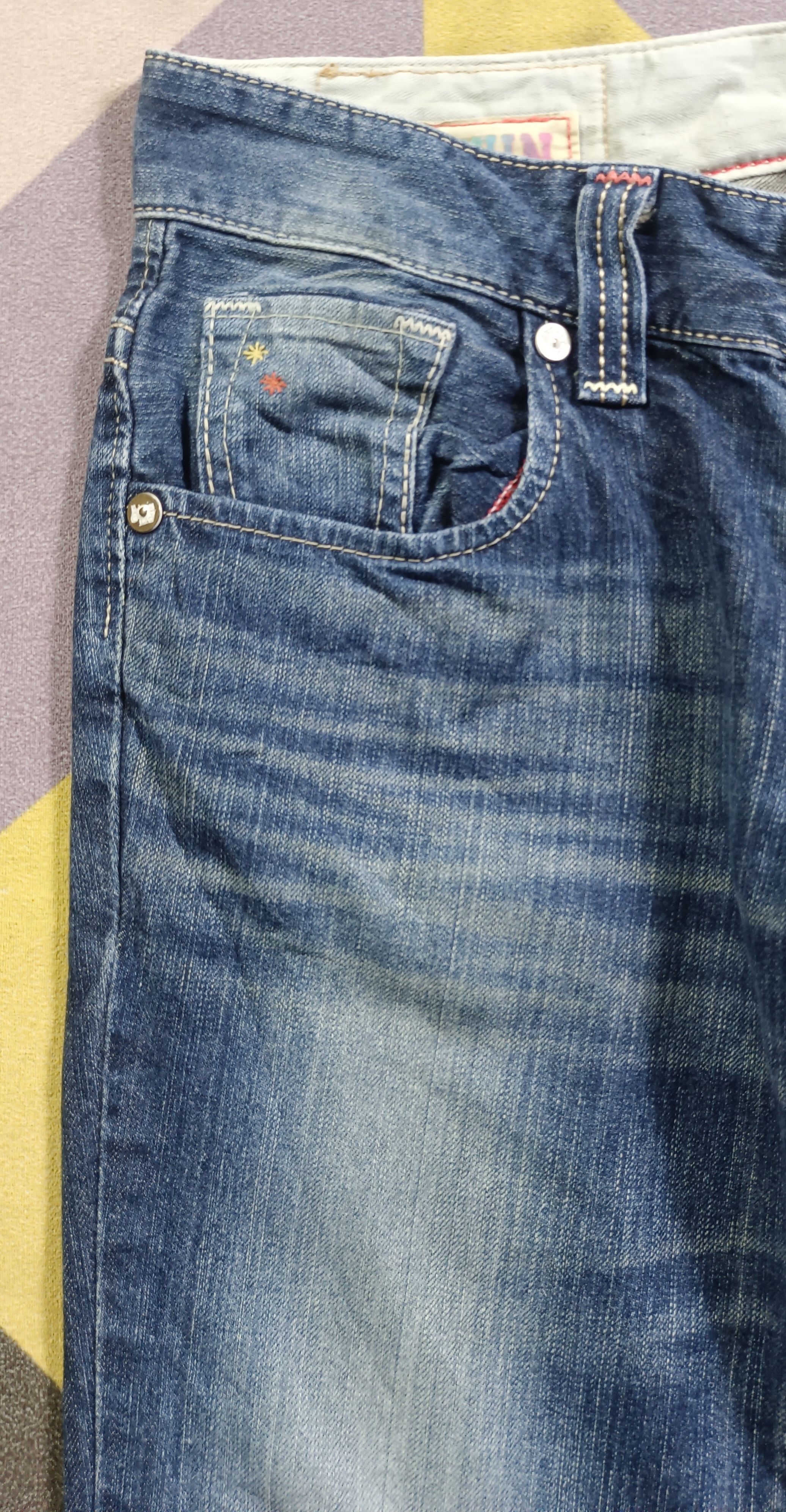 Edwin × If Six Was Nine Vintage🔥Edwin Exclusive Vintage Distressed Jeans Size 32" / US 10 / IT 46 - 9 Thumbnail