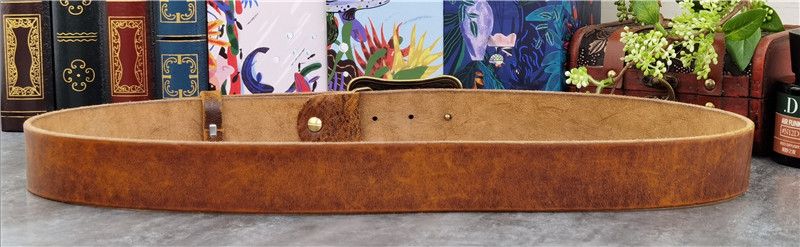 Japanese Brand × Leather Carving Flower Brass Belt Size ONE SIZE - 5 Thumbnail