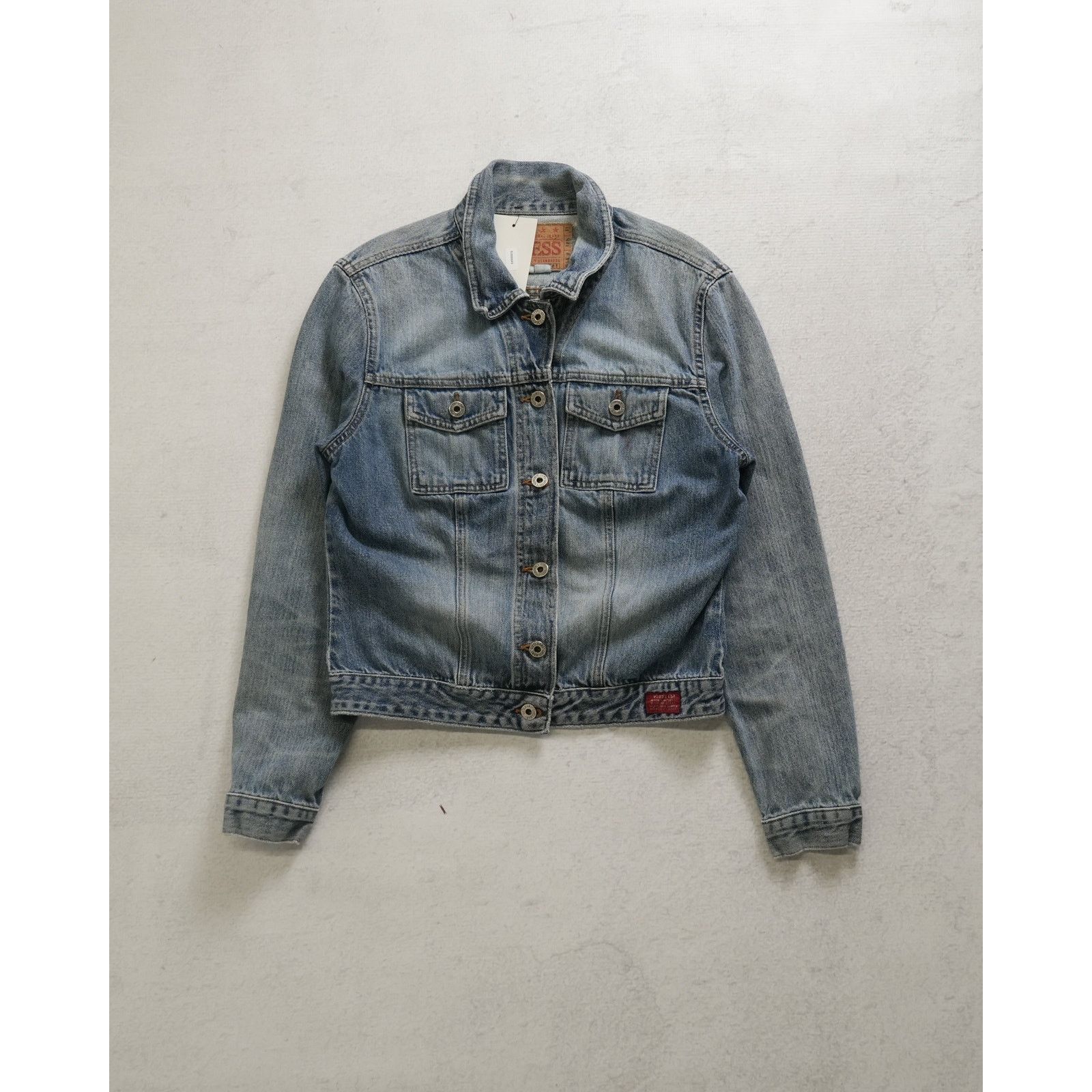 Guess Vintage 90s Guess Blue Denim Jacket - Women's Small Size S / US 4 / IT 40 - 1 Thumbnail