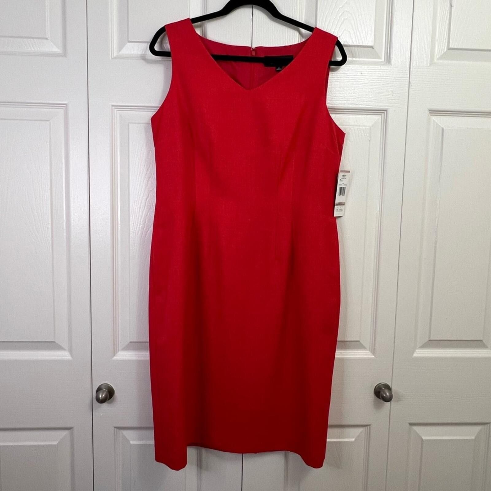 Evan Picone Black label vintage 80s evan picone elegant red dress‎ Size XL / US 12-14 / IT 48-50 - 1 Thumbnail