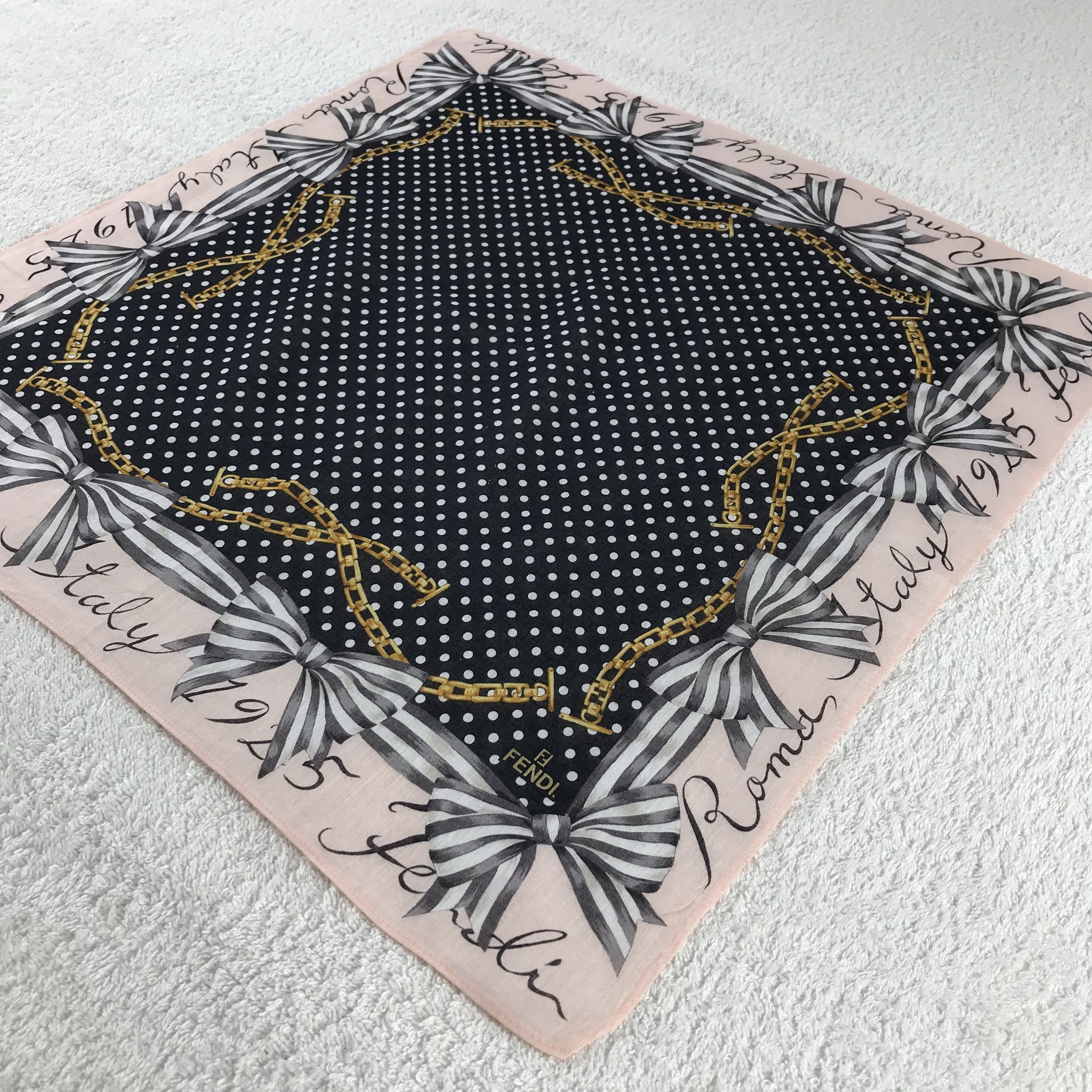 Vintage Vintage Fendi Bandana / Handkerchief / Neckerchief - S258 Size ONE SIZE - 2 Thumbnail