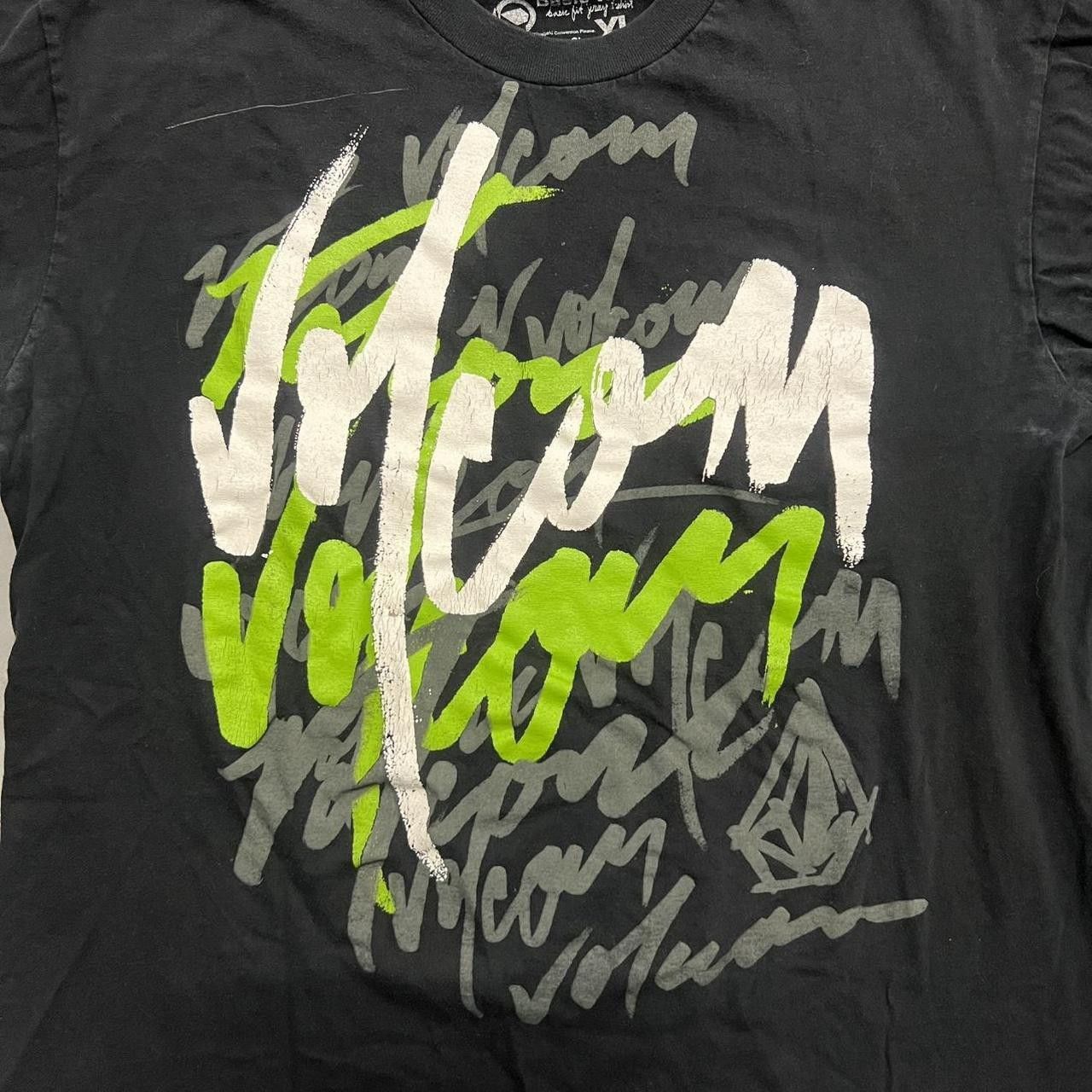 Volcom Crazy Vintage Y2K/2000s Volcom Skater Style Graphic Tee! Size US XL / EU 56 / 4 - 2 Thumbnail