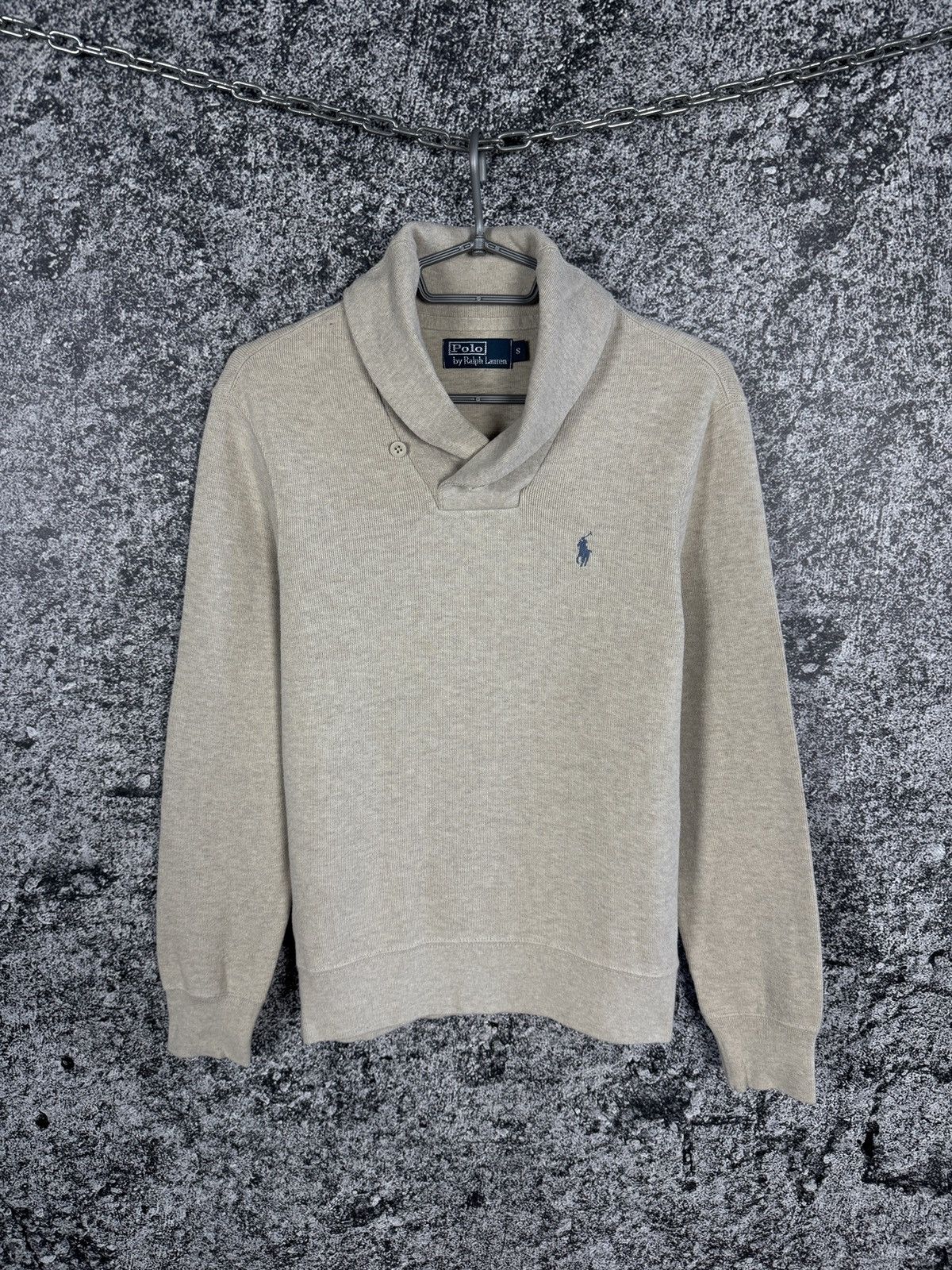 Polo Ralph Lauren Polo Ralph Lauren Shawl Collar Sweater Pullover Vintage Sz S Size US S / EU 44-46 / 1 - 1 Thumbnail
