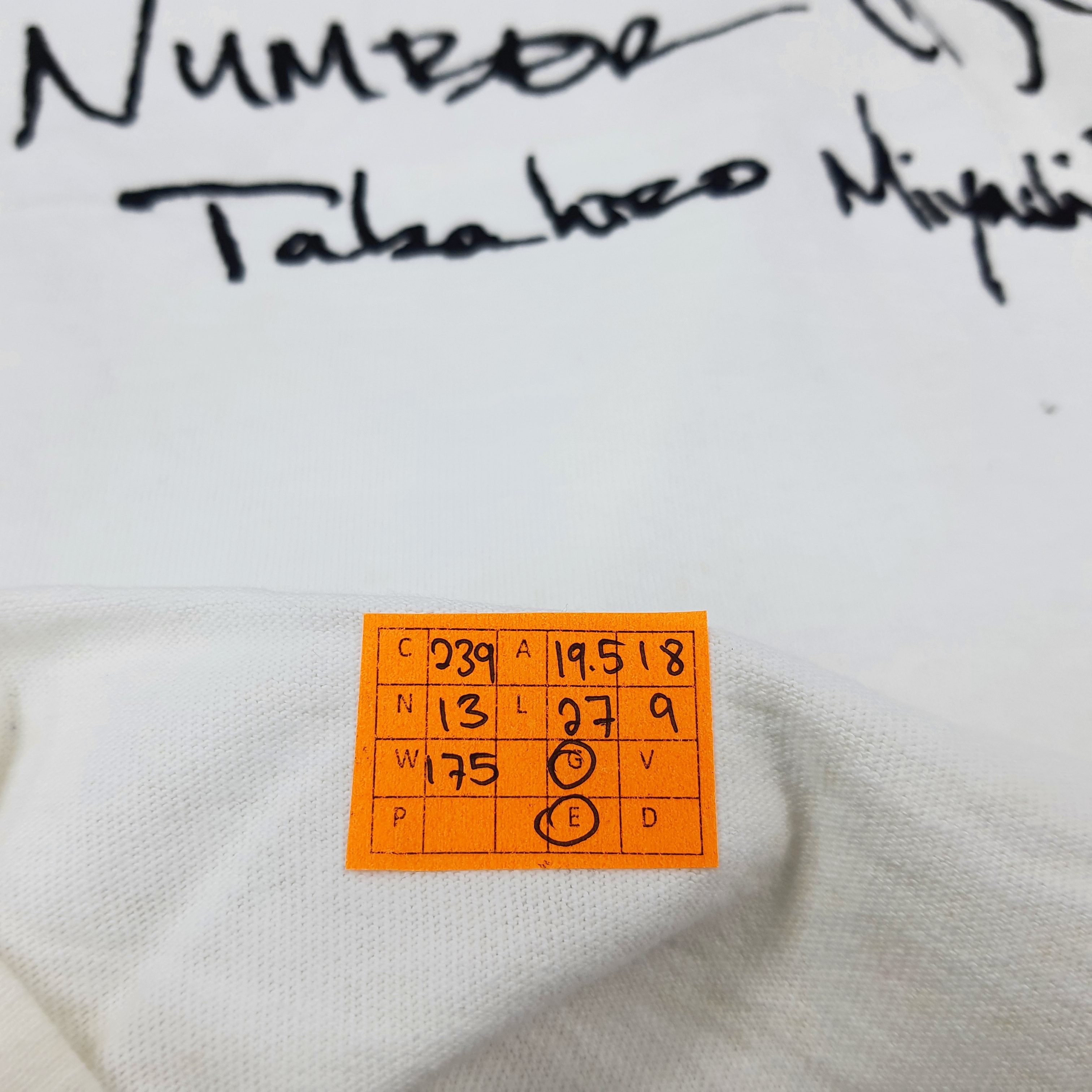 Number (N)ine Vintage Number Nine Japanese Brand Tshirt C239N13 Size US M / EU 48-50 / 2 - 8 Thumbnail
